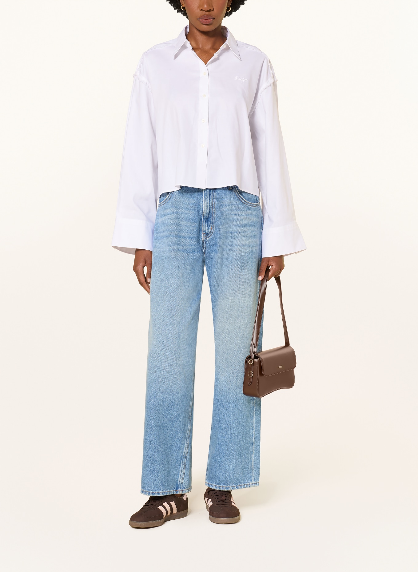HUGO Overhemdblouse EKLA: WIT