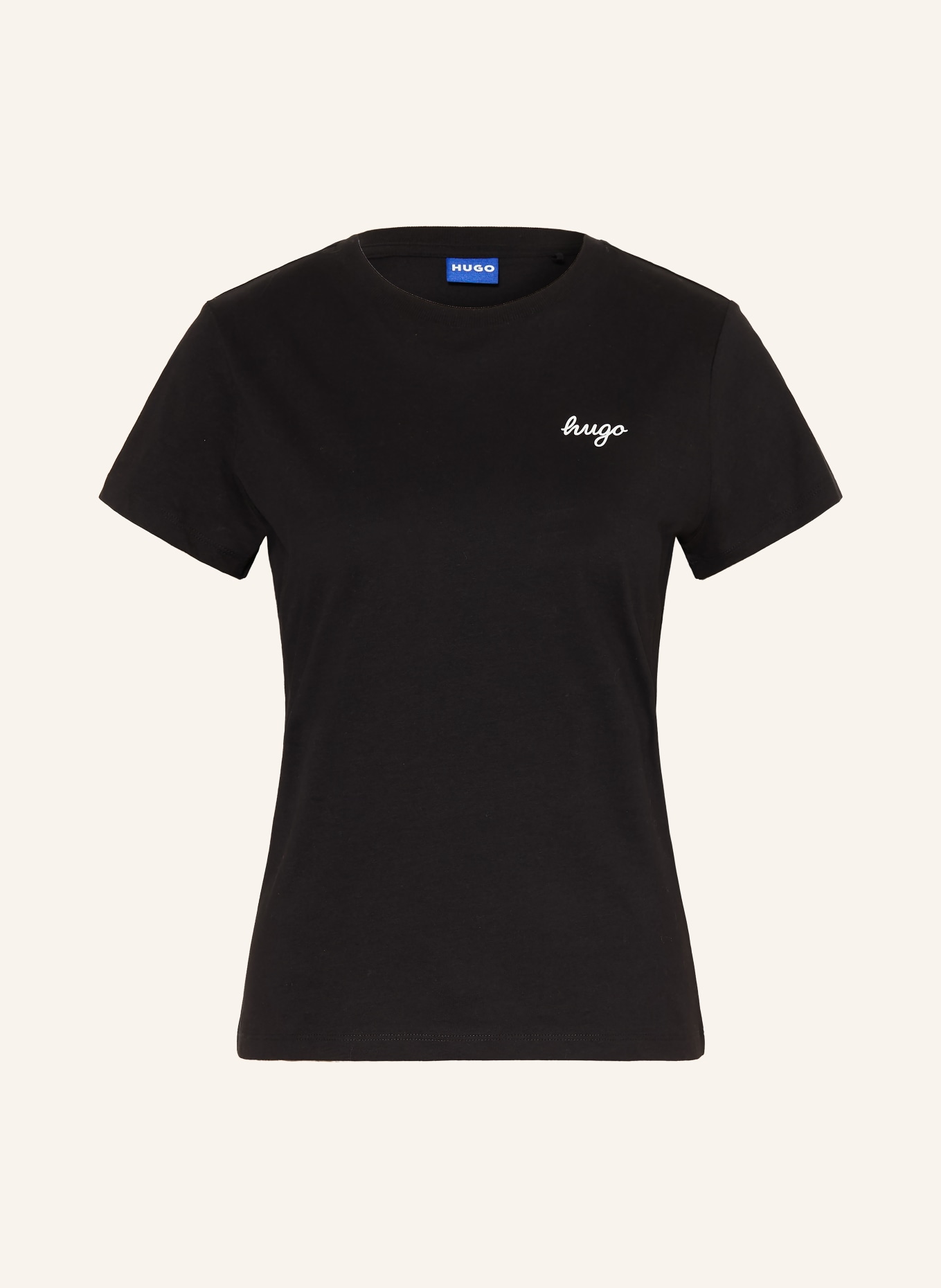 HUGO T-Shirt DAMATEE: SCHWARZ / WEISS