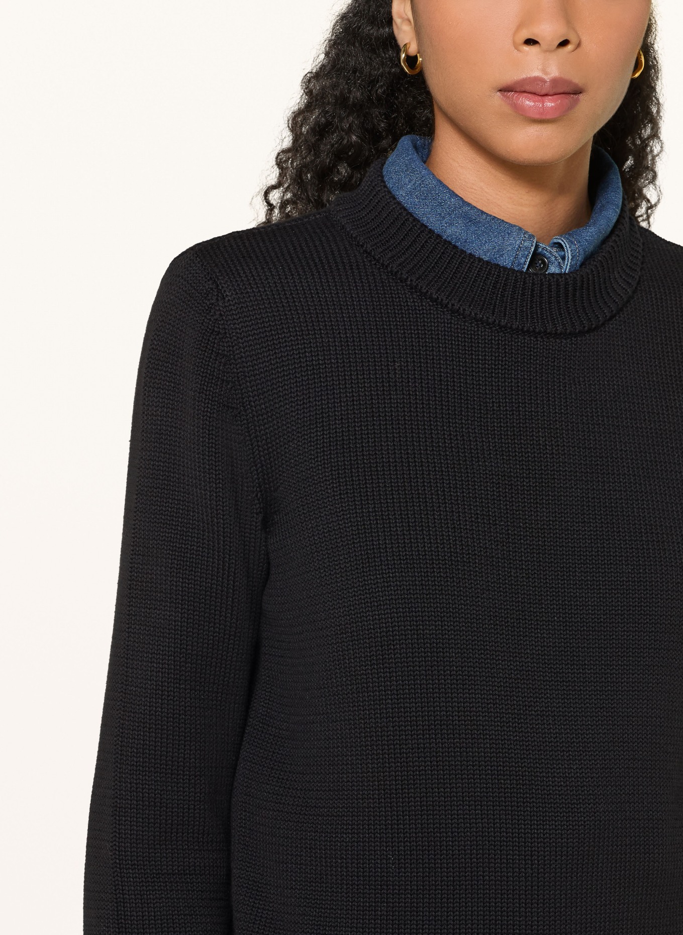 HUGO SAJE Sweater: BLACK