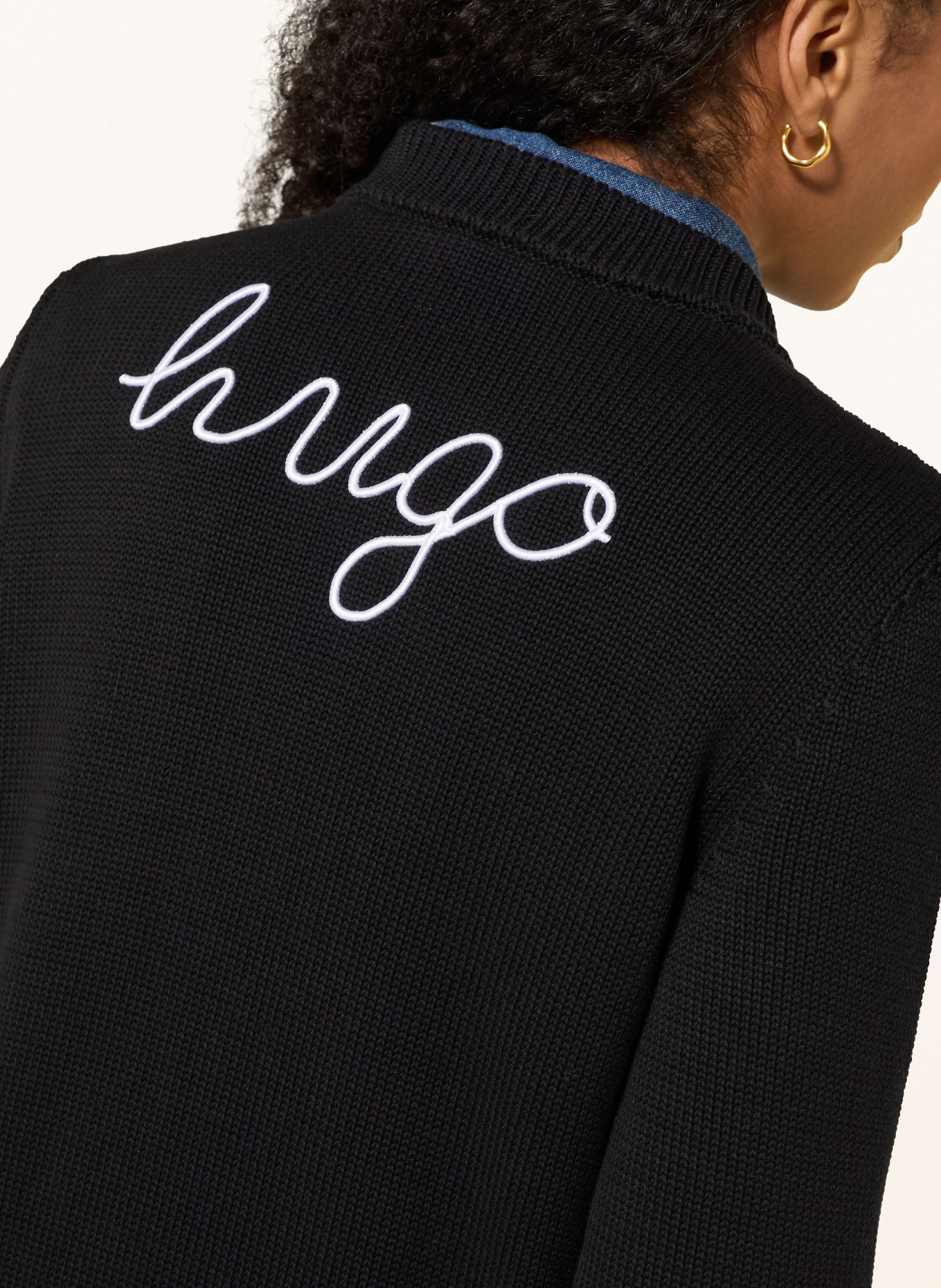 HUGO SAJE Sweater: BLACK