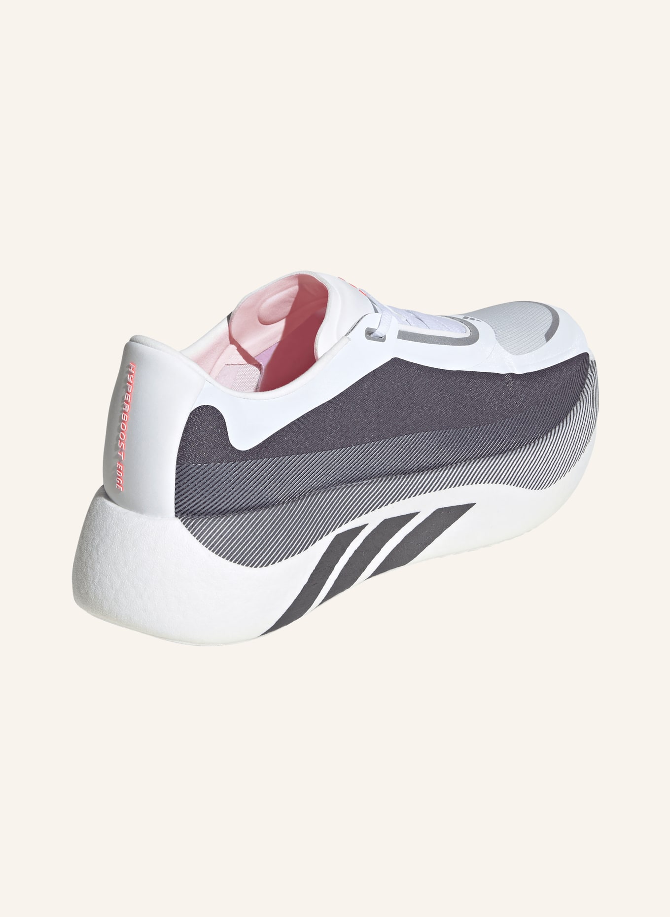 adidas Laufschuhe HYPERBOOST EDGE: DUNKELGRAU / SILBER / WEISS
