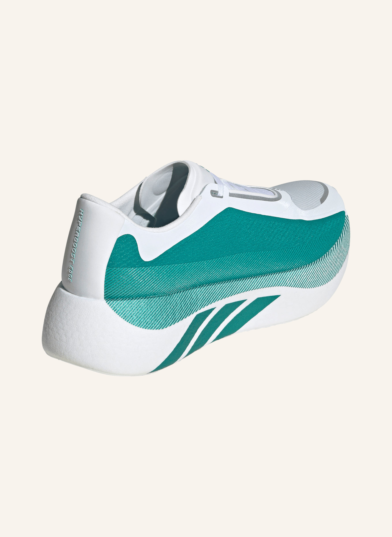 adidas Buty do biegania HYPERBOOST EDGE: ZIELONY / BIAŁY