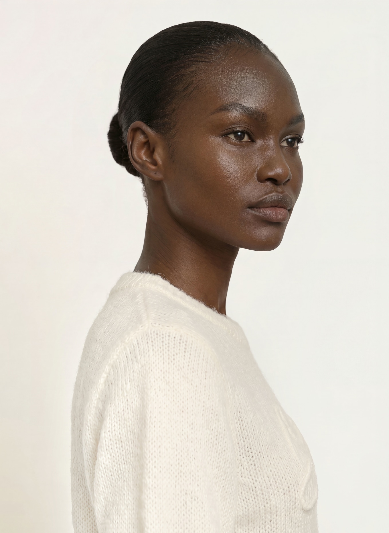 BOSS Haut en maille FAREZZA avec mohair: BLANC