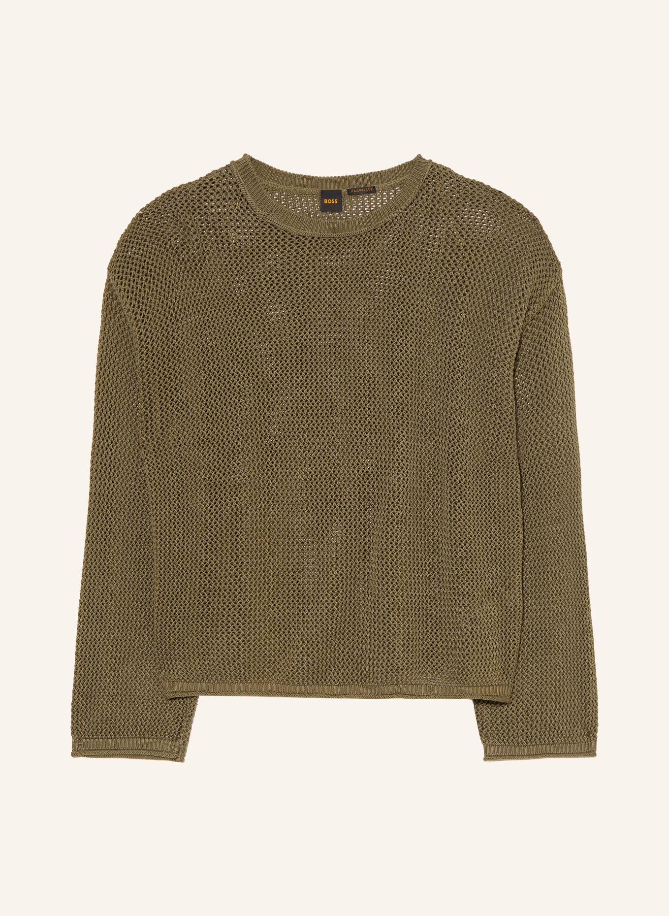 BOSS Sweter FARDE: KHAKI
