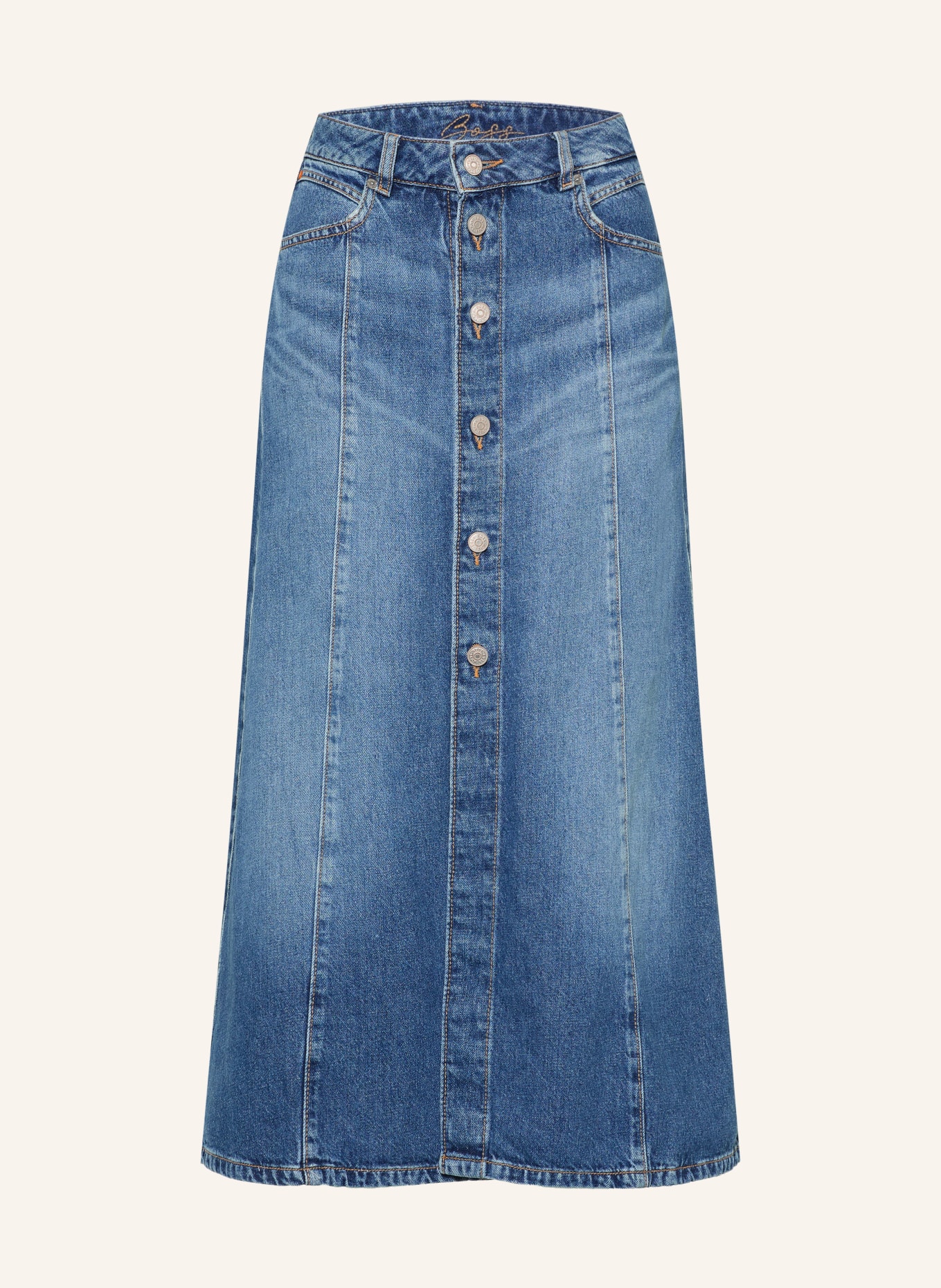 BOSS Jeansrok: BLAUW