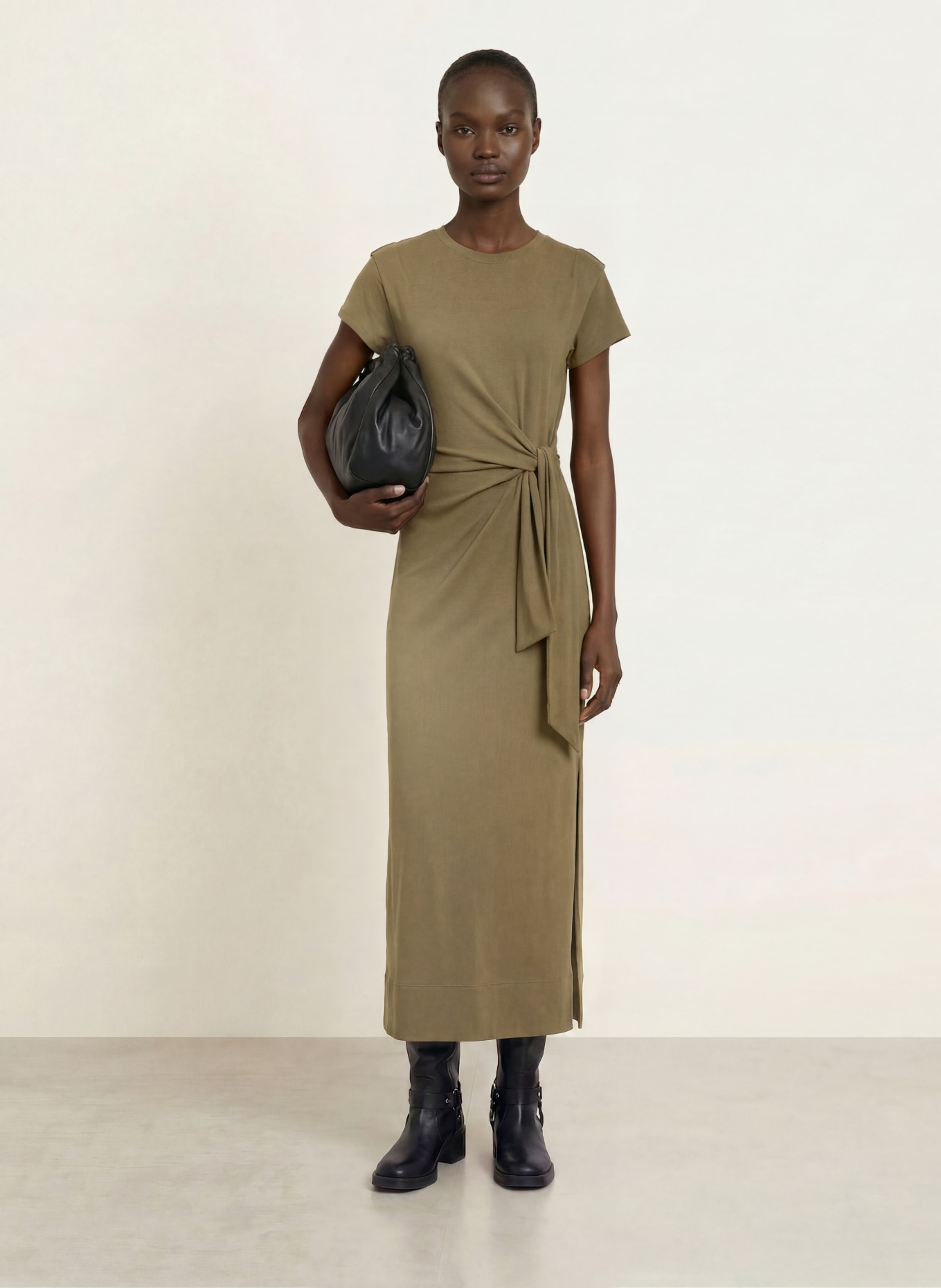 BOSS Jerseykleid ERLAYS: OLIV