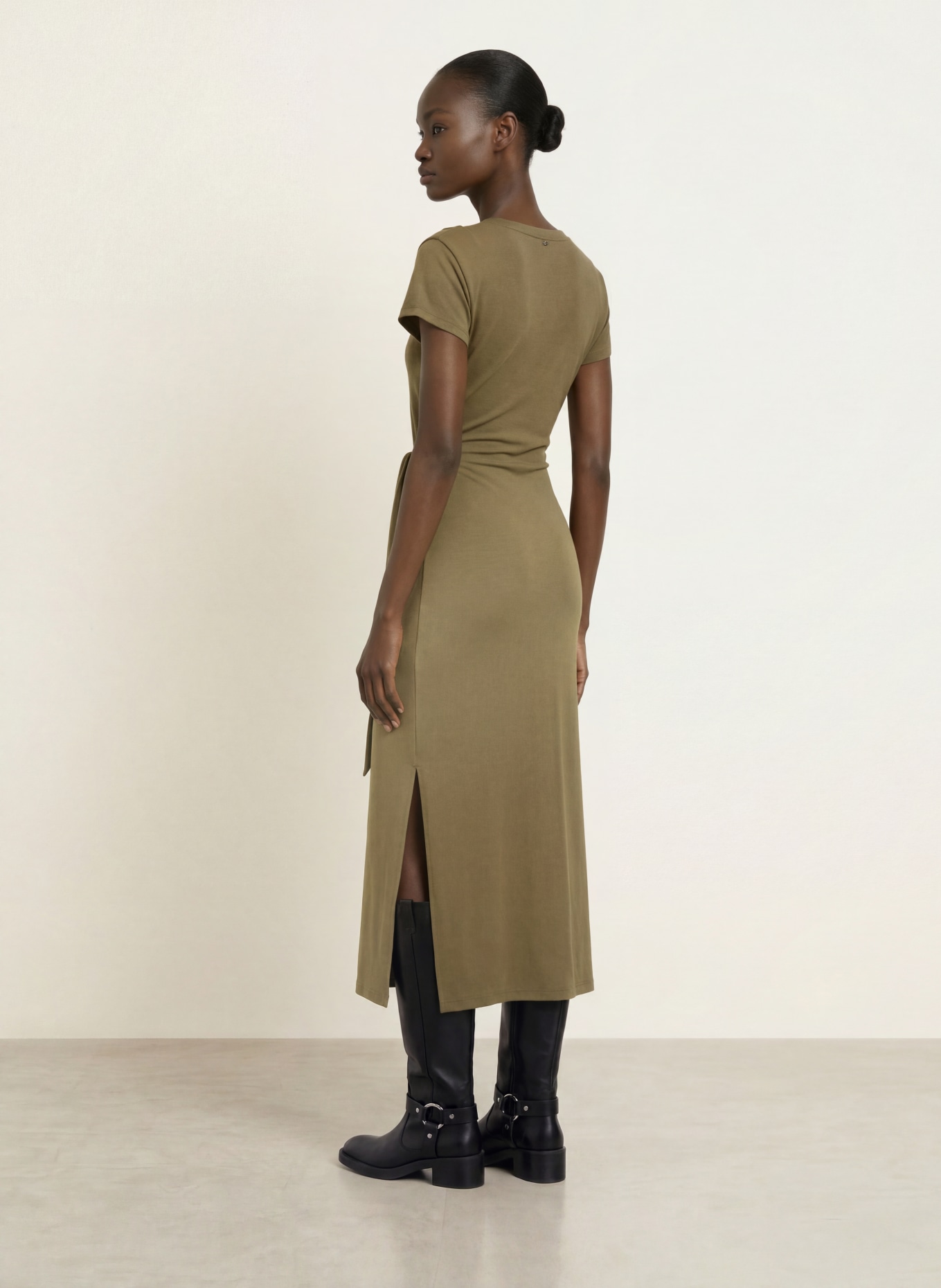 BOSS Jerseykleid ERLAYS: OLIV
