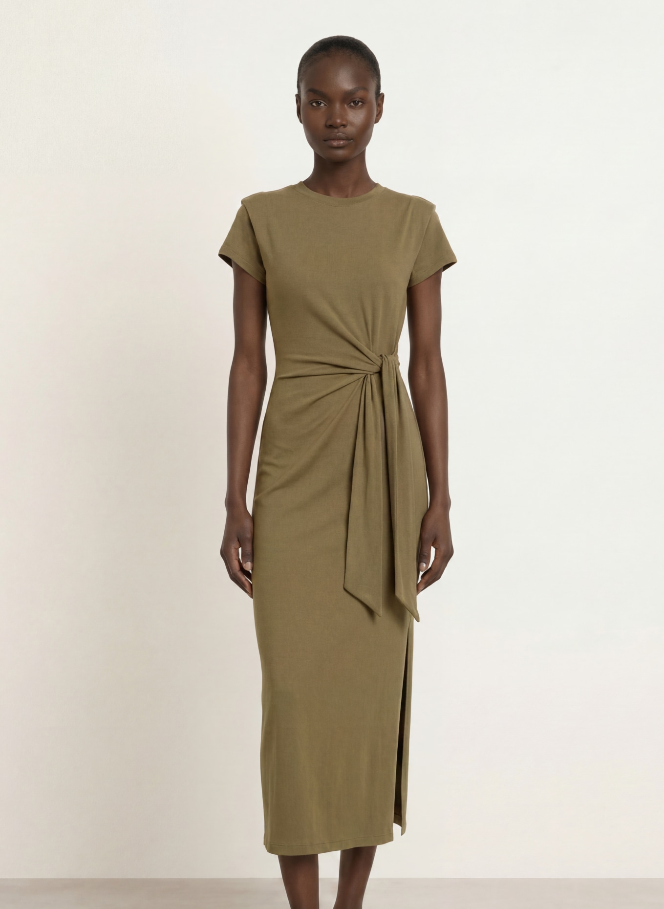 BOSS Jerseykleid ERLAYS: OLIV
