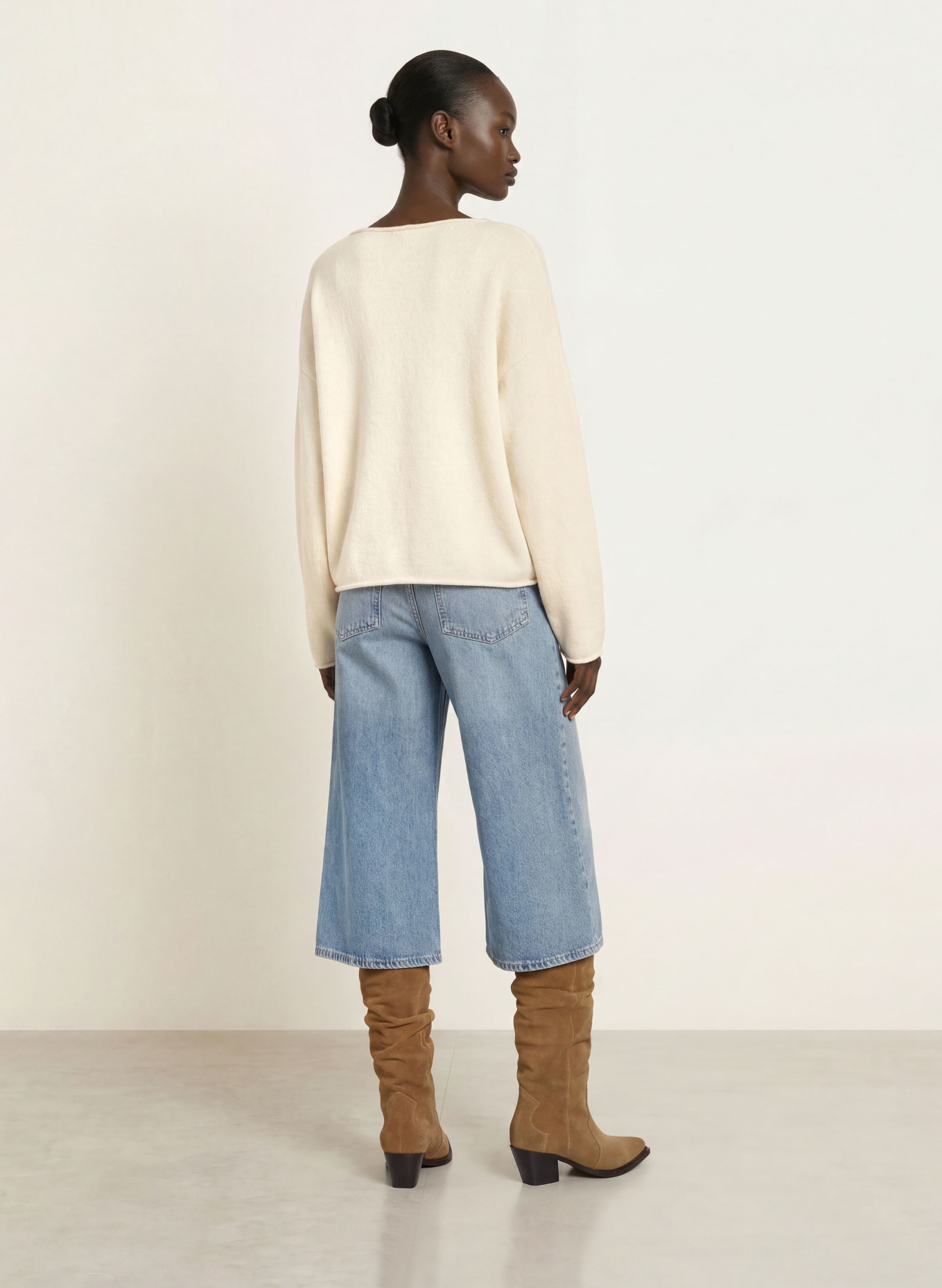 BOSS Culotte jeans EMMA: 425 MEDIUM BLUE