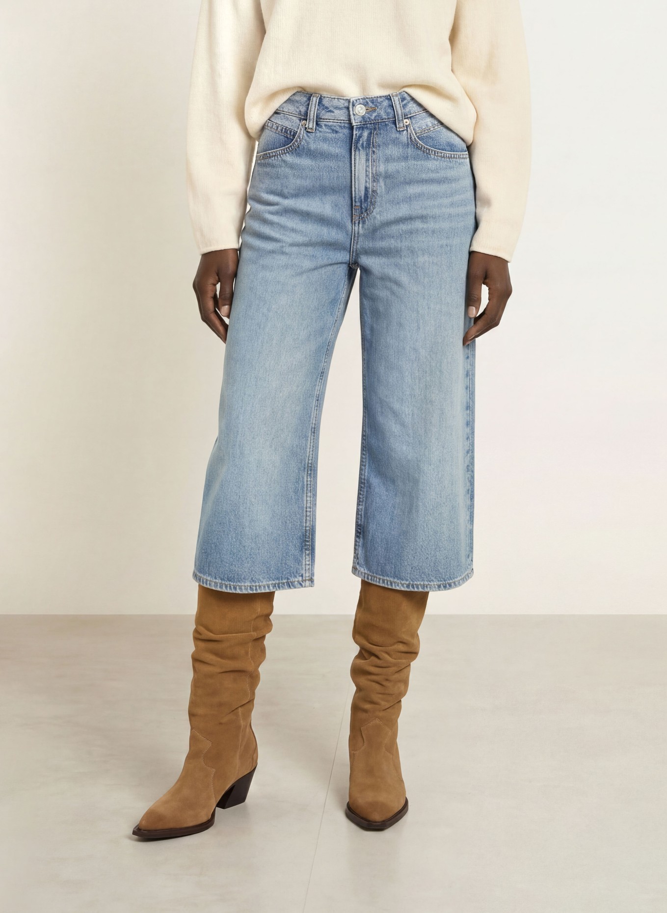 BOSS Culotte jeans EMMA: 425 MEDIUM BLUE