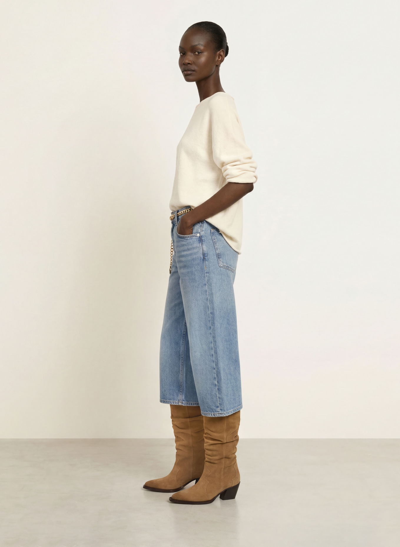 BOSS Culotte jeans EMMA: 425 MEDIUM BLUE