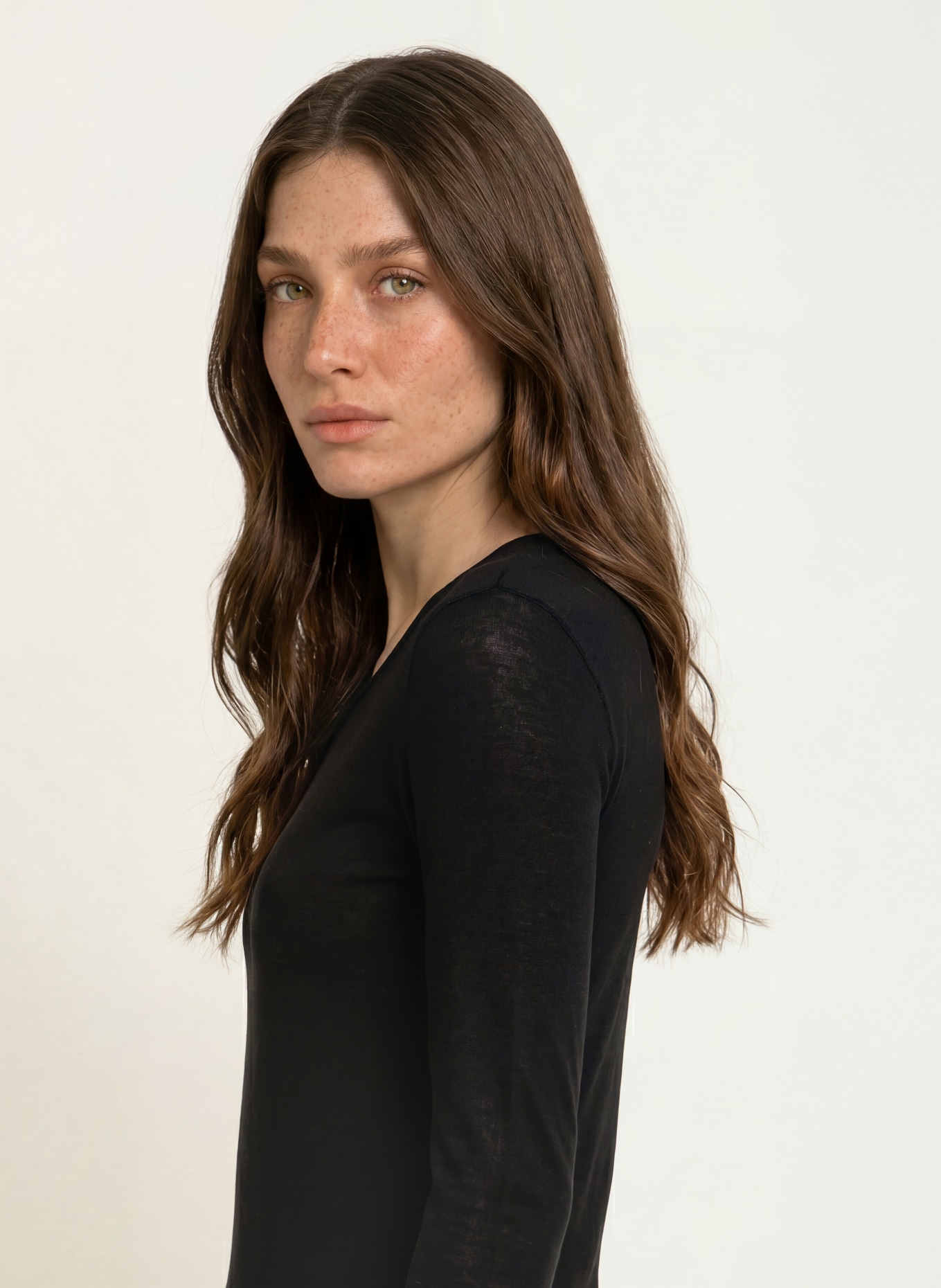 BOSS Longsleeve EDELINE: SCHWARZ