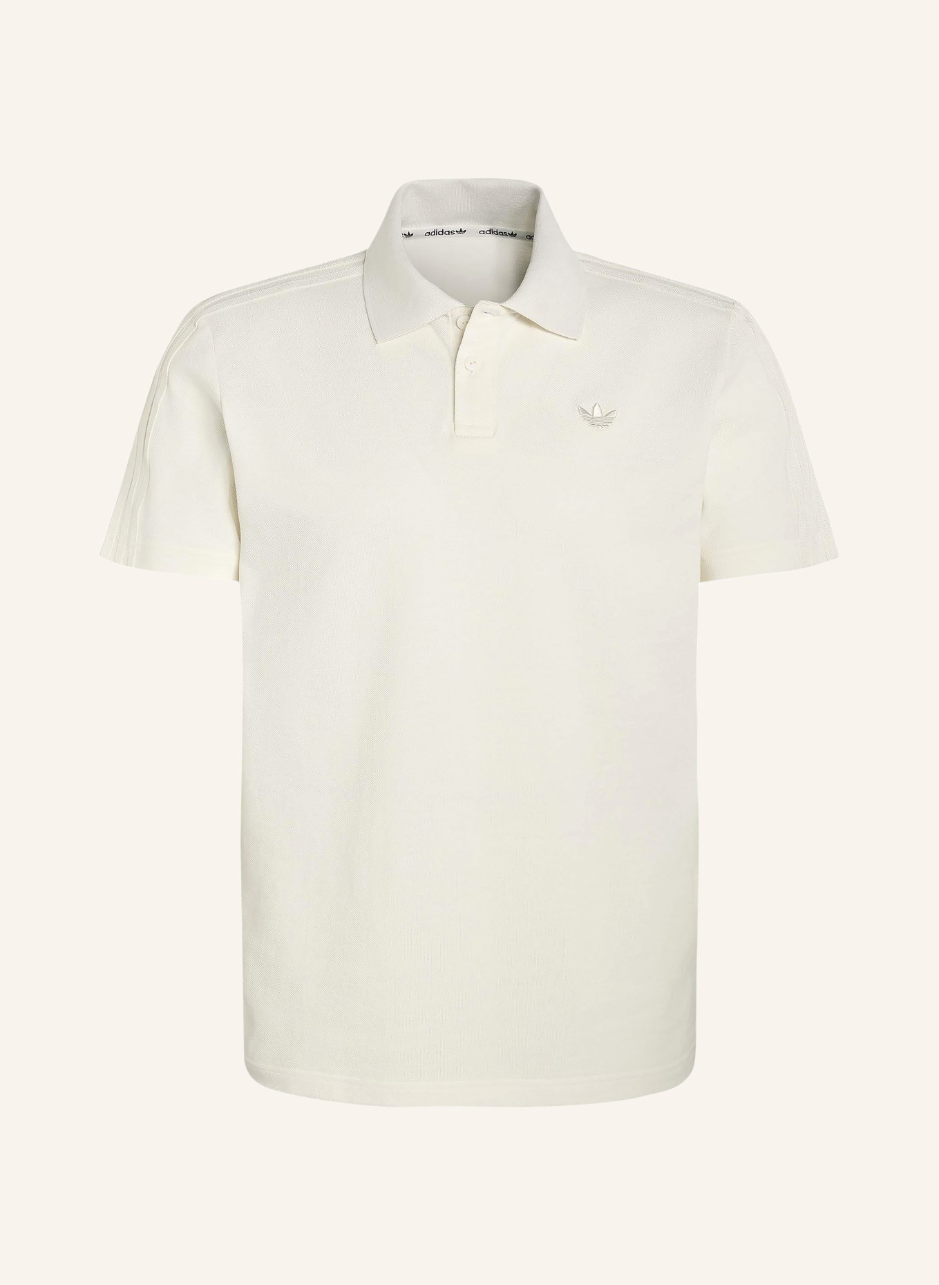 adidas Originals Polo piqué 3 bandes: BLANC