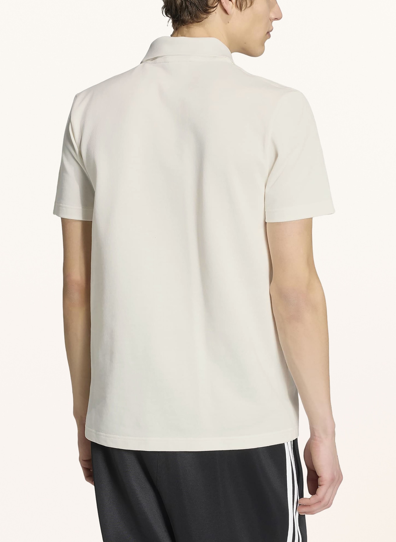 adidas Originals Polo piqué 3 bandes: BLANC