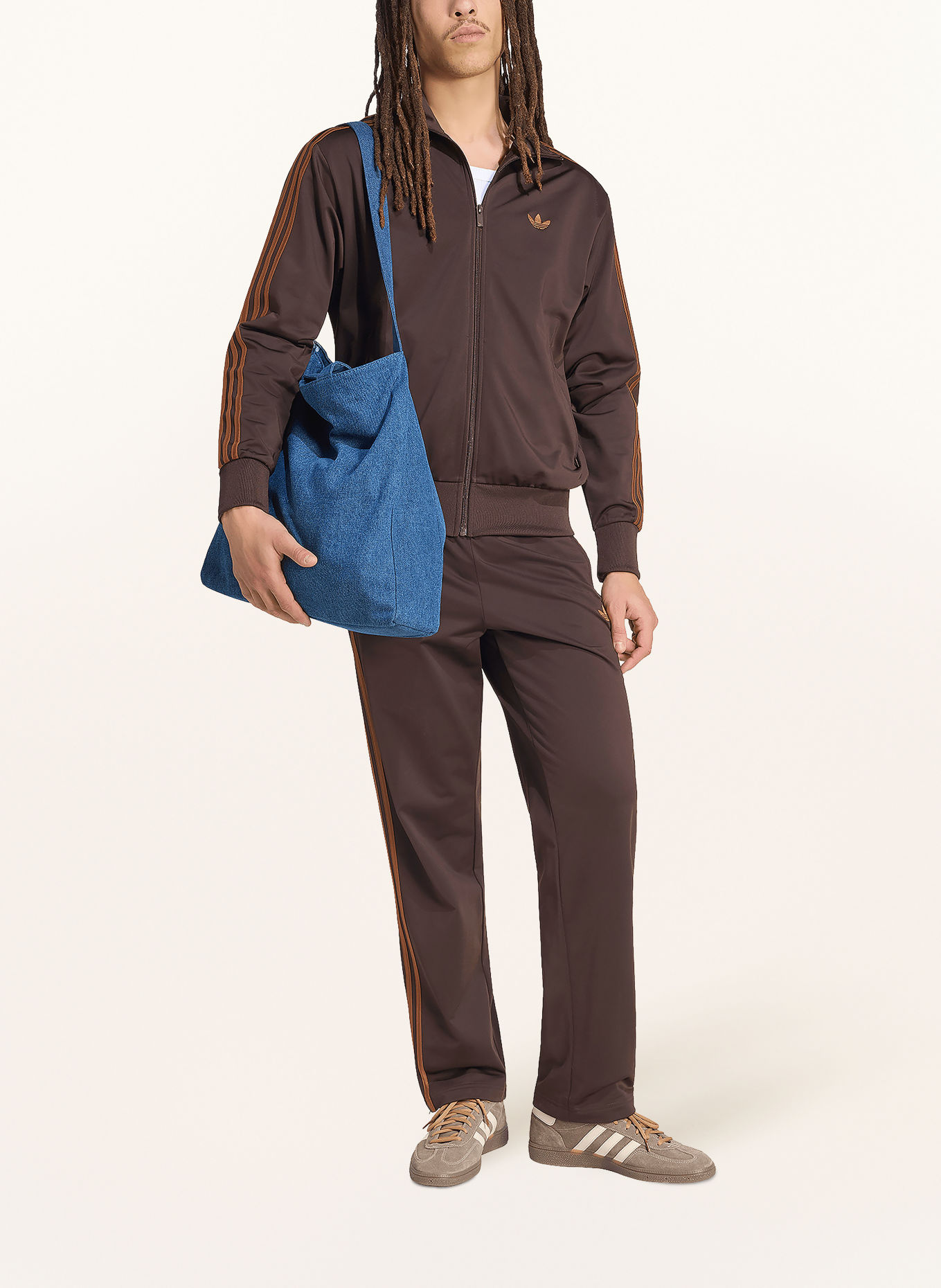 adidas Originals Track Pants FIREBIRD: DUNKELBRAUN / COGNAC