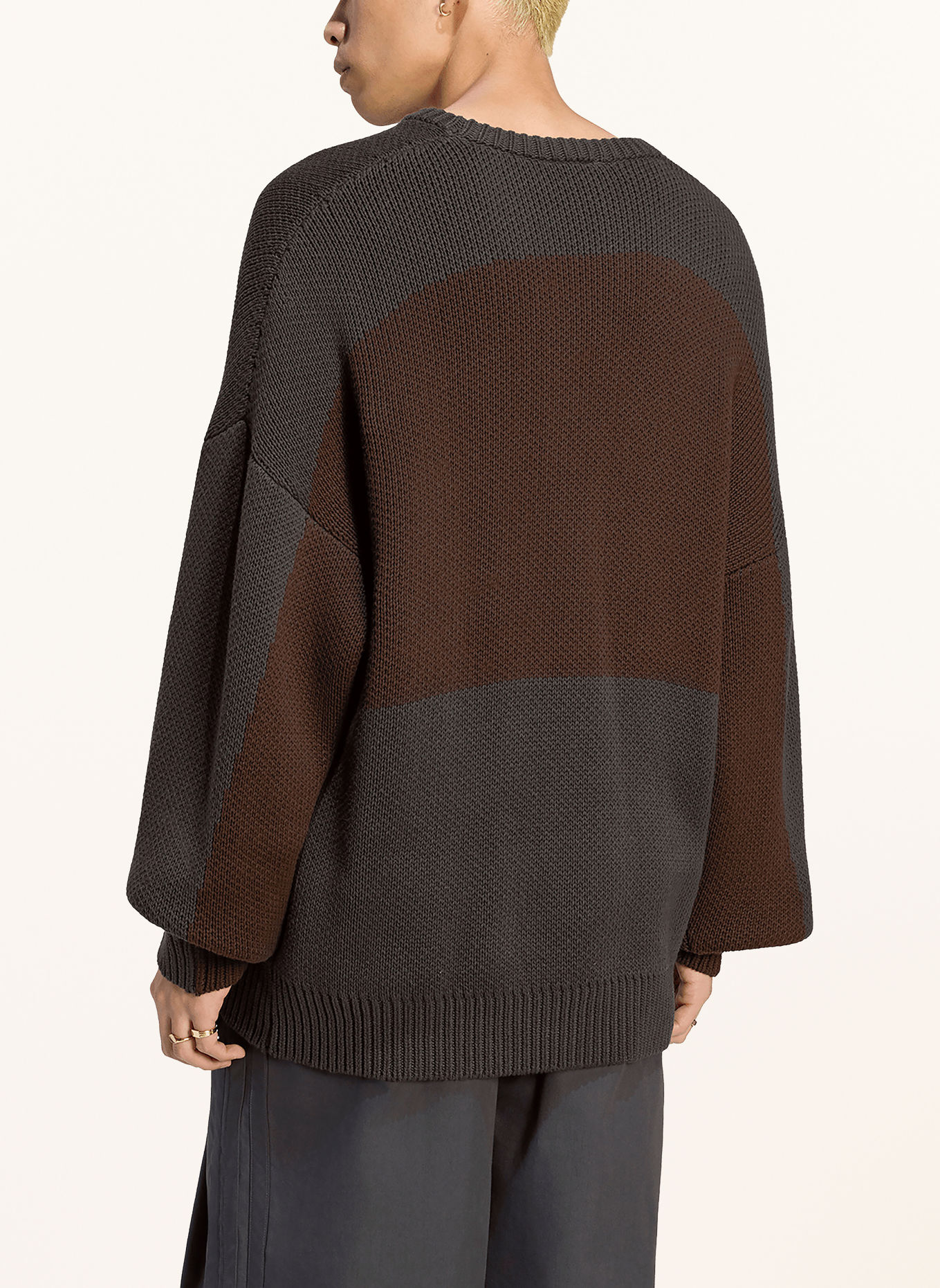 adidas Originals Pullover: MØRKEGRÅ / MØRKEBRUN