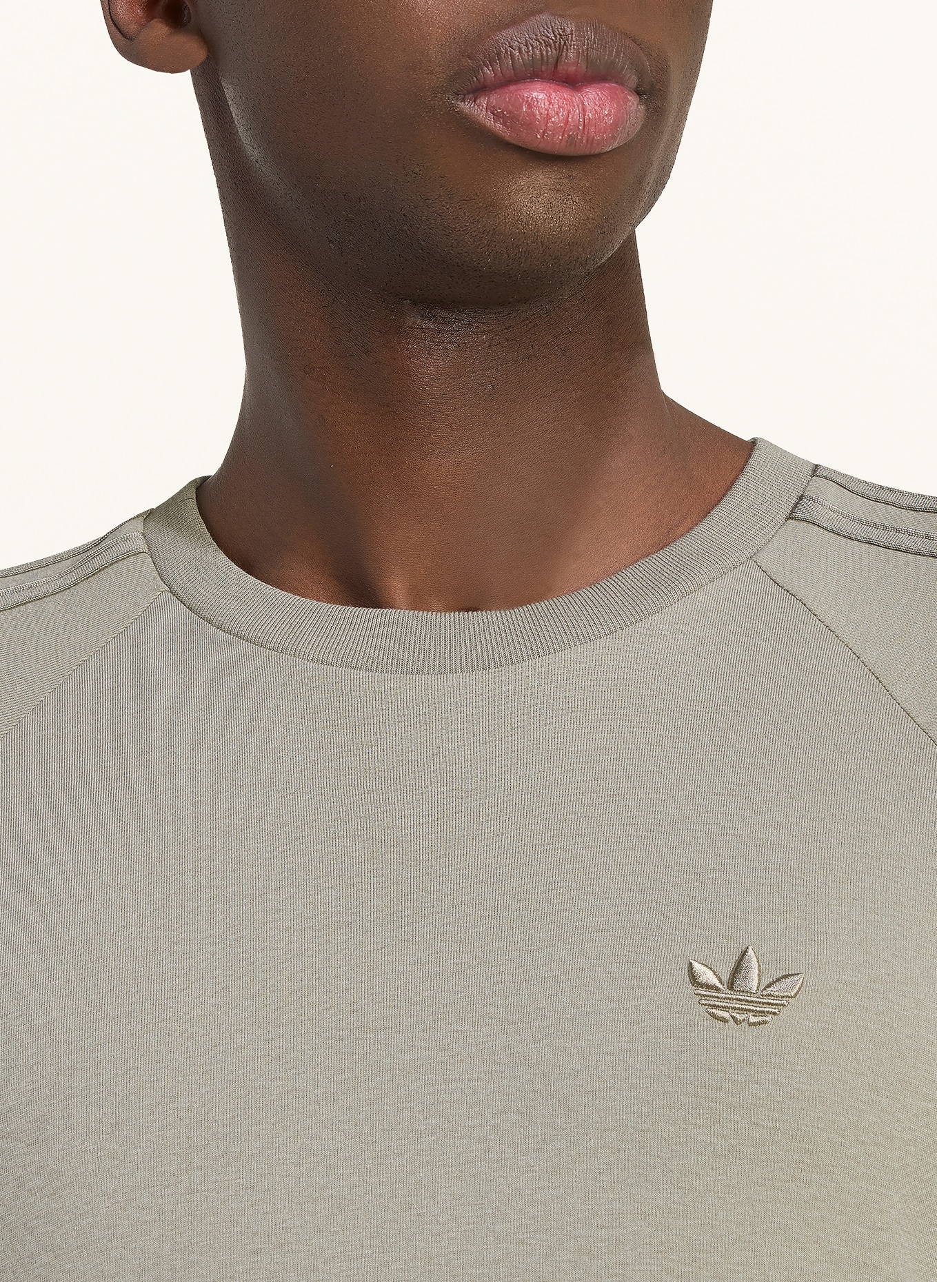 adidas Originals Tričko 3-STREIFEN: SVĚTLE ZELENÁ