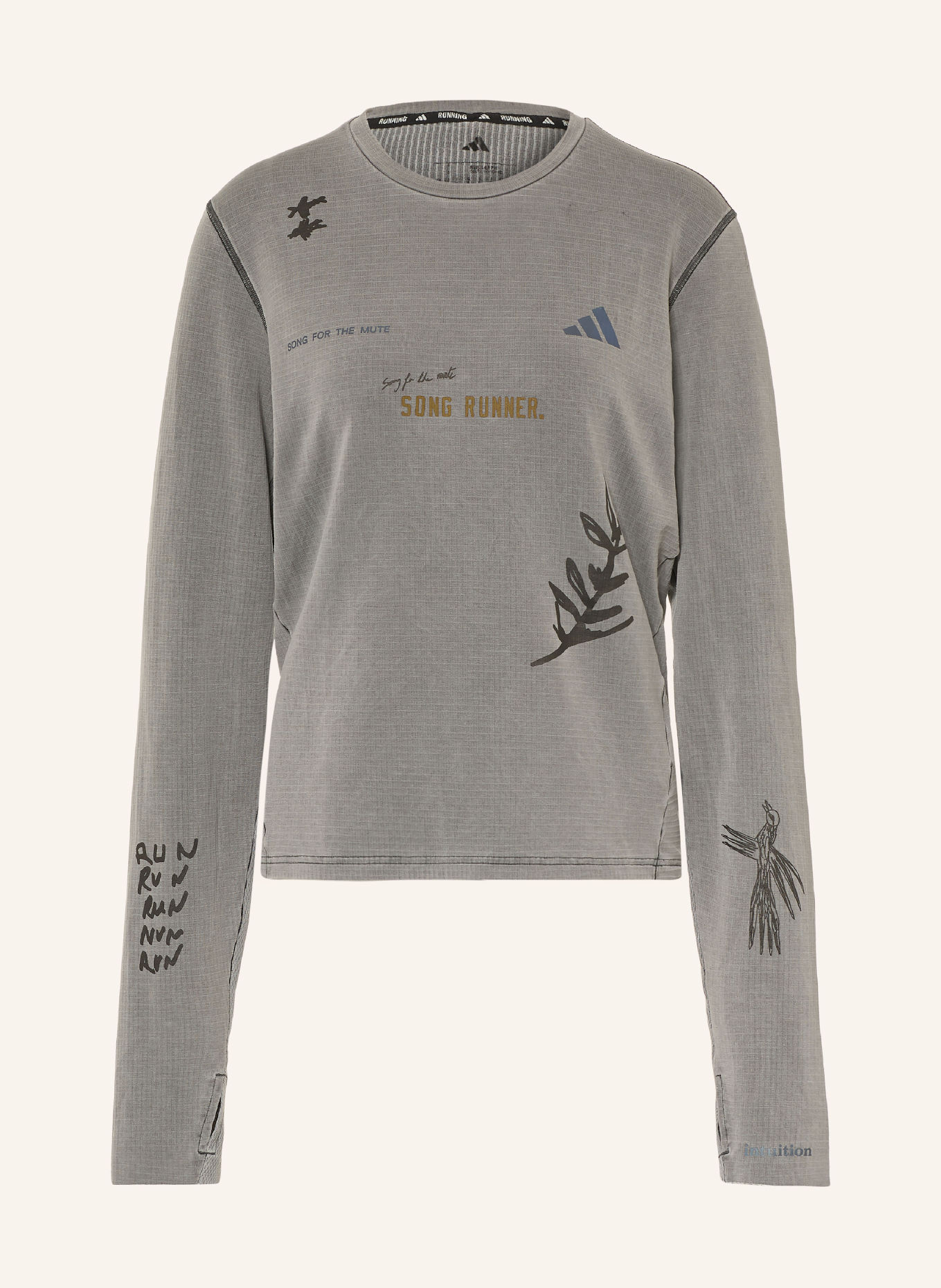 adidas Longsleeve: GRAU