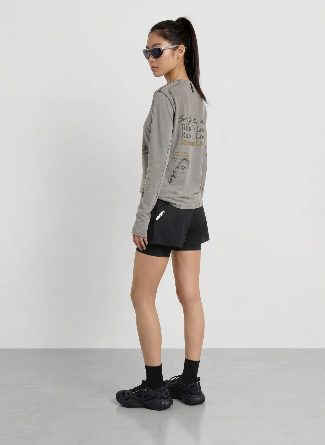adidas Longsleeve: GRAU