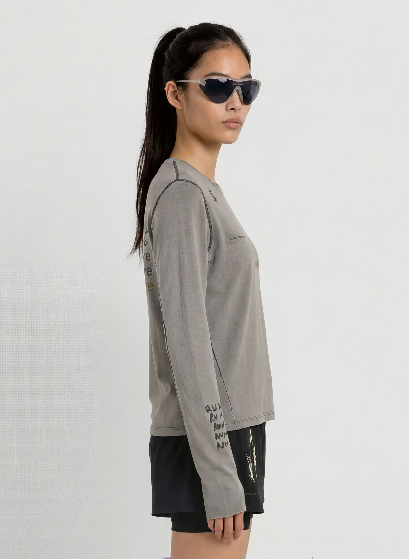 adidas Longsleeve: GRAU