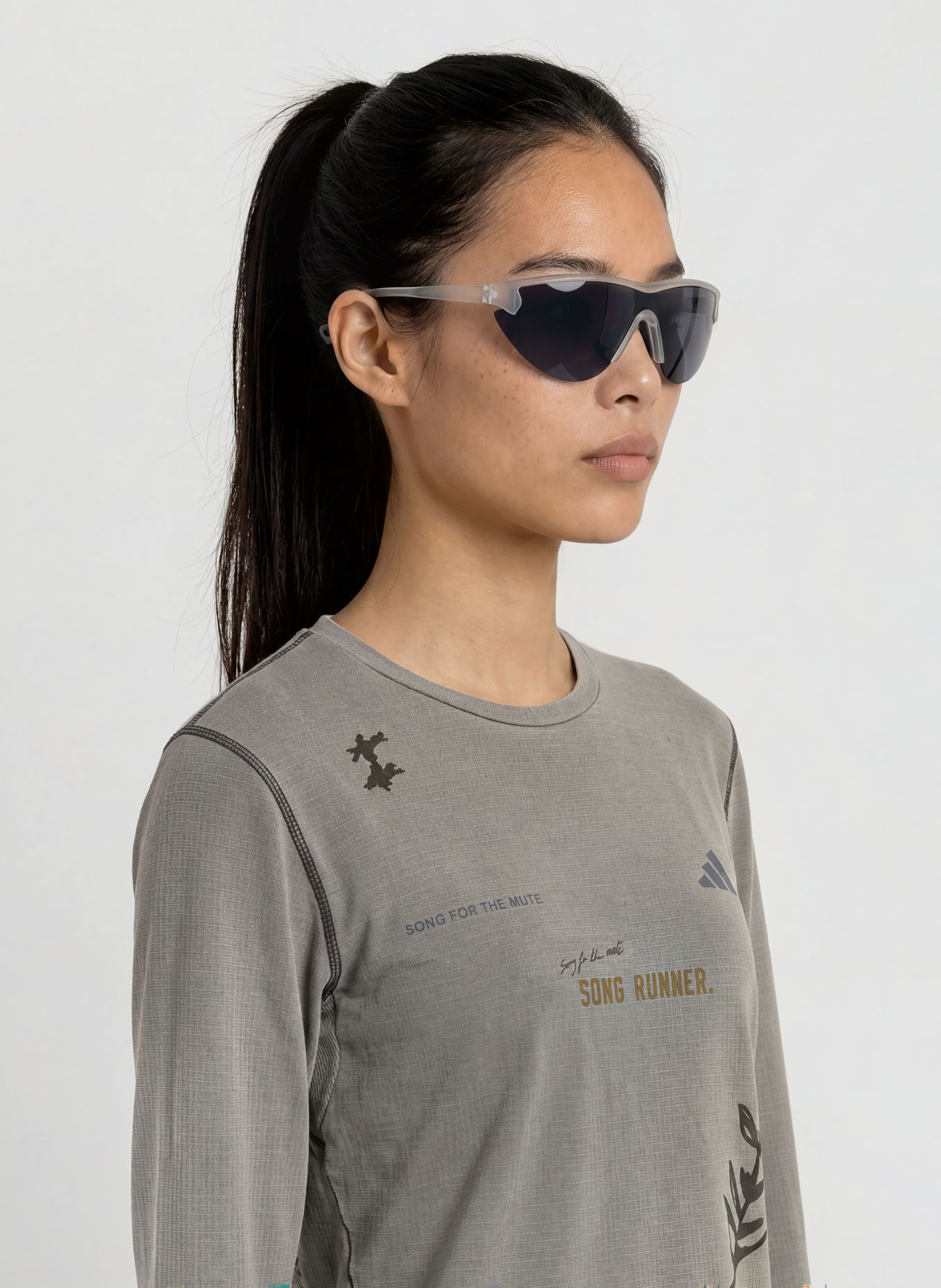 adidas Longsleeve: GRAU