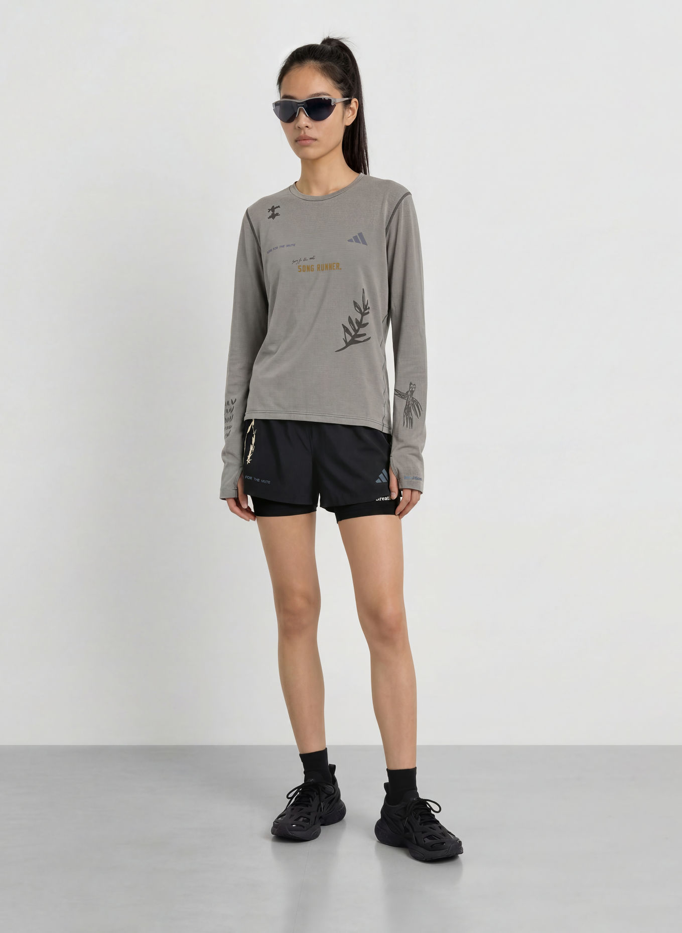 adidas 2-in-1-Laufshorts: SCHWARZ