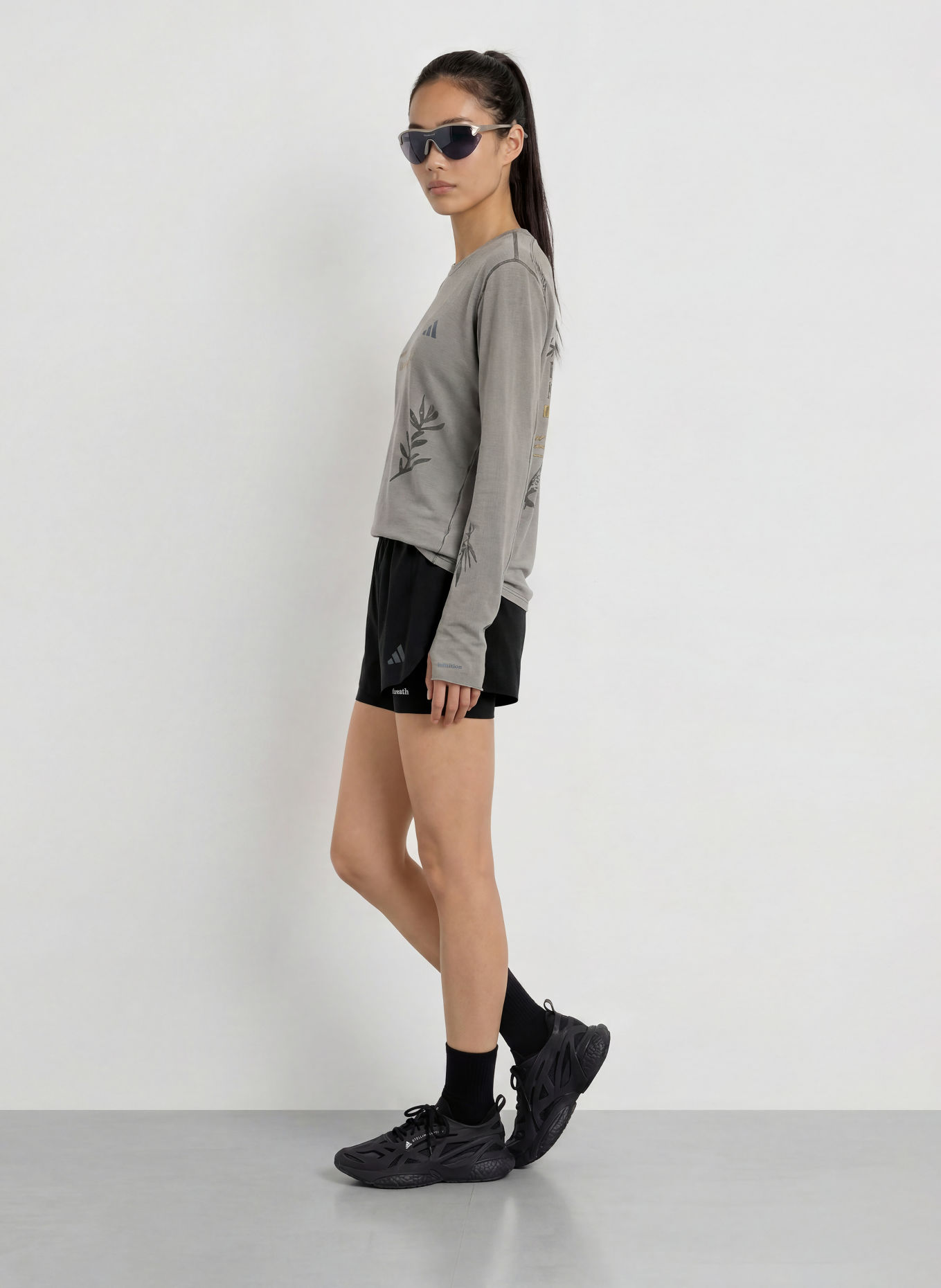 adidas 2-in-1-Laufshorts: SCHWARZ