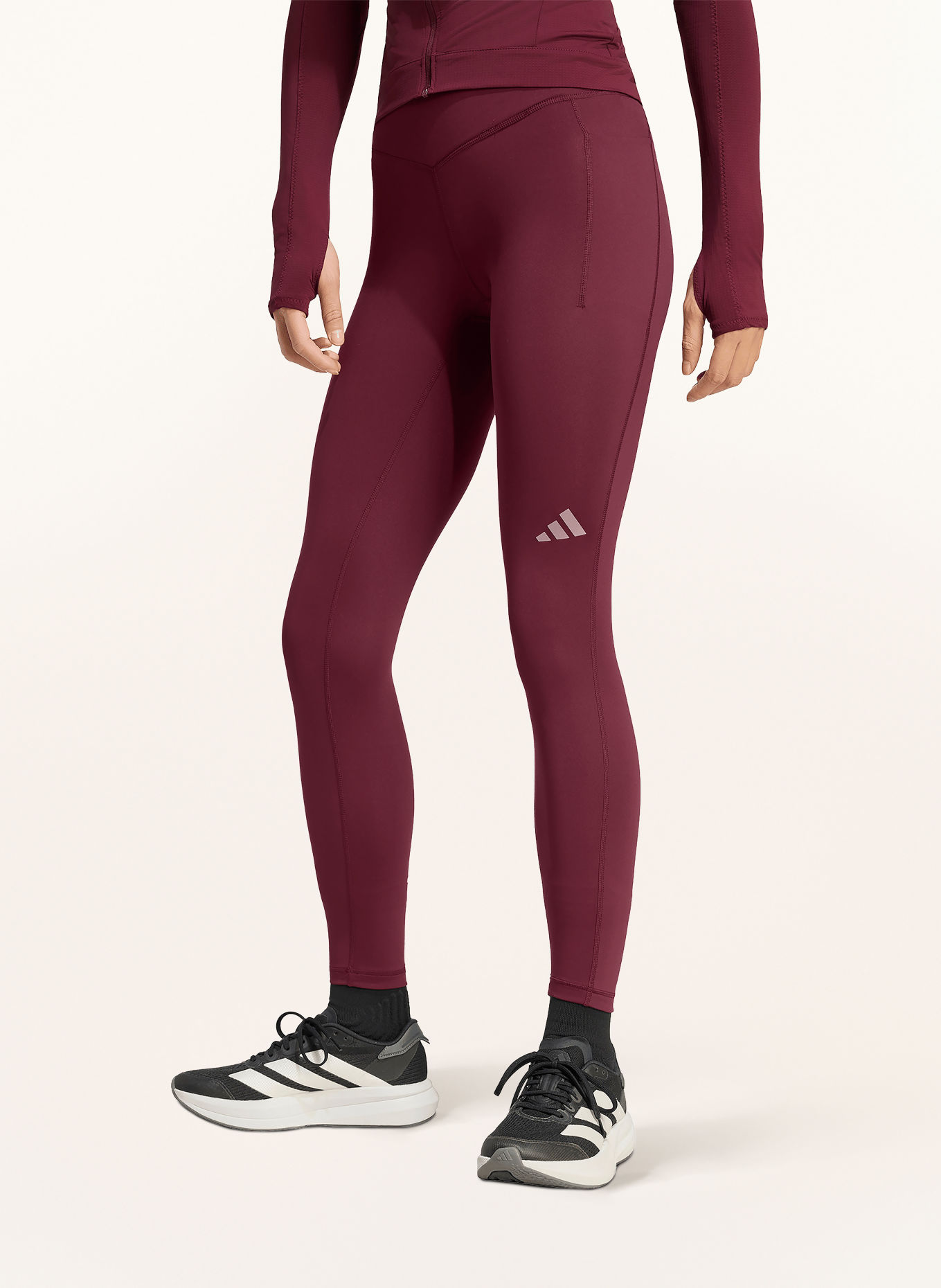 adidas Løbetights ADI365 SEASONAL: MØRKERØD