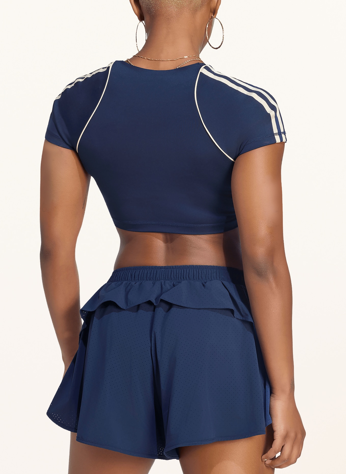 adidas Originals T-Shirt ORIGINALS SPORT: DUNKELBLAU / CREME