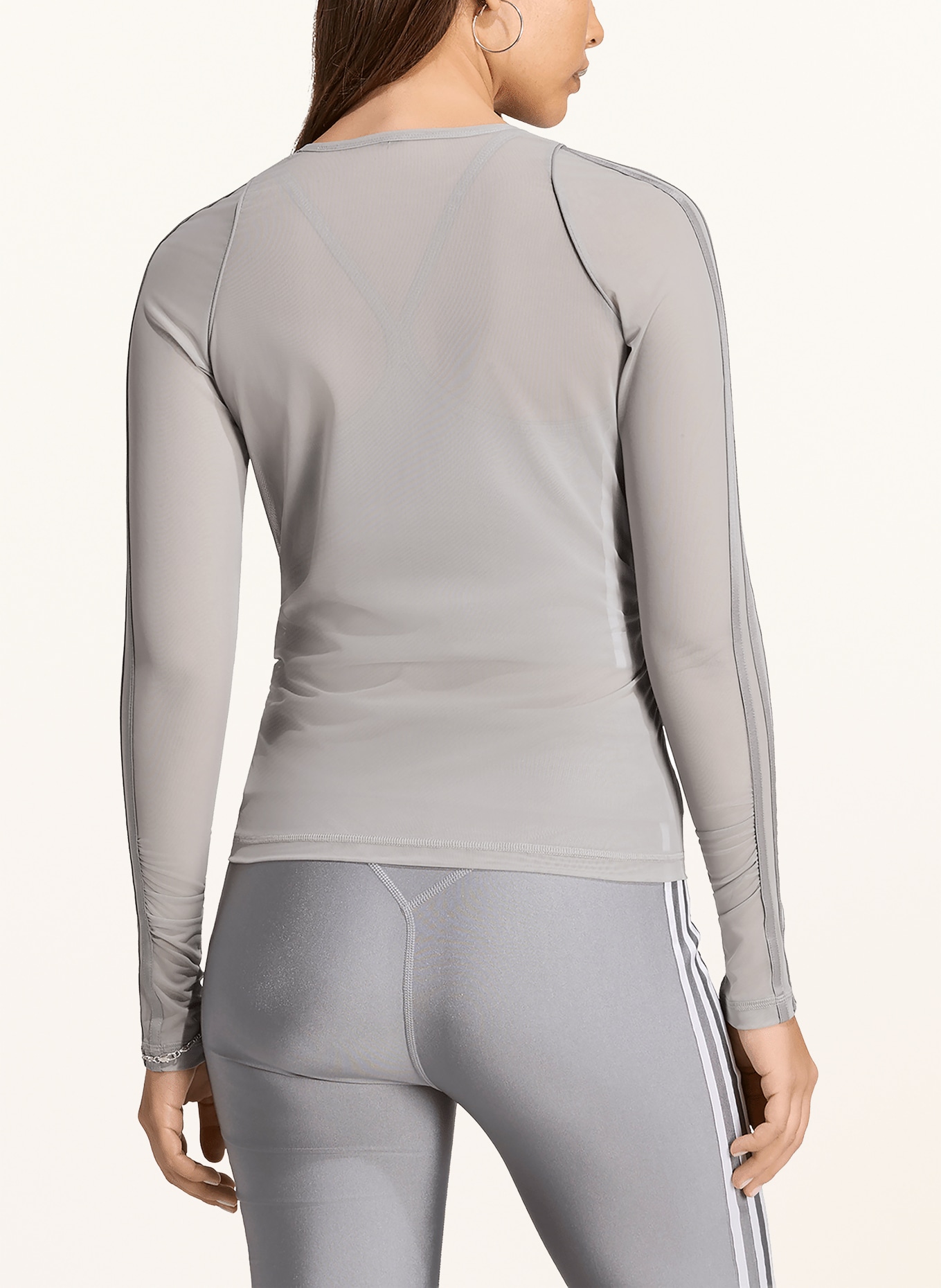 adidas Originals Longsleeve ADIDAS ORIGINALS SPORT aus Mesh: GRAU