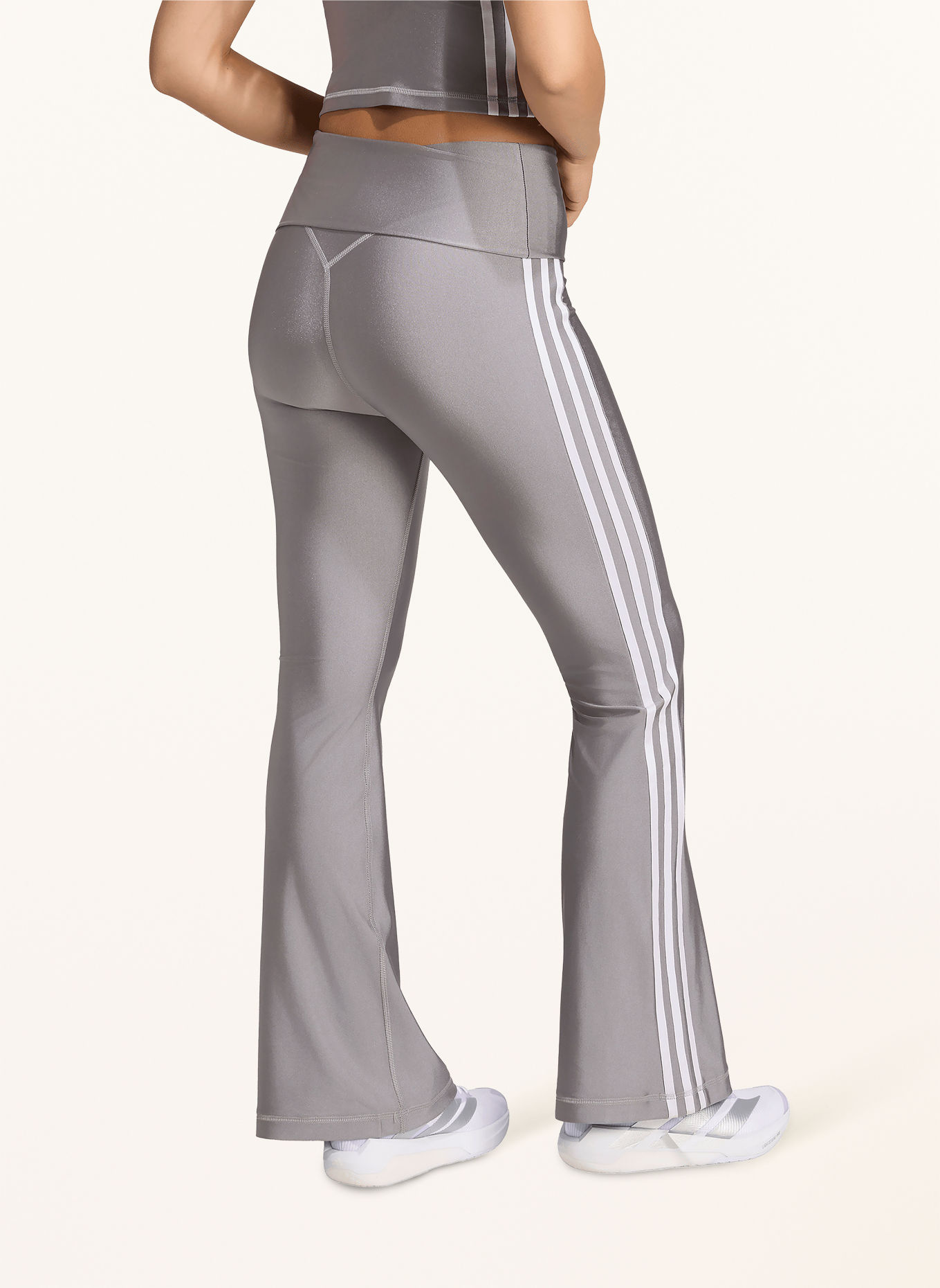adidas Originals ADIDAS ORIGINALS SPORT SUPERSTAR Leggings: GRAY / LIGHT PURPLE