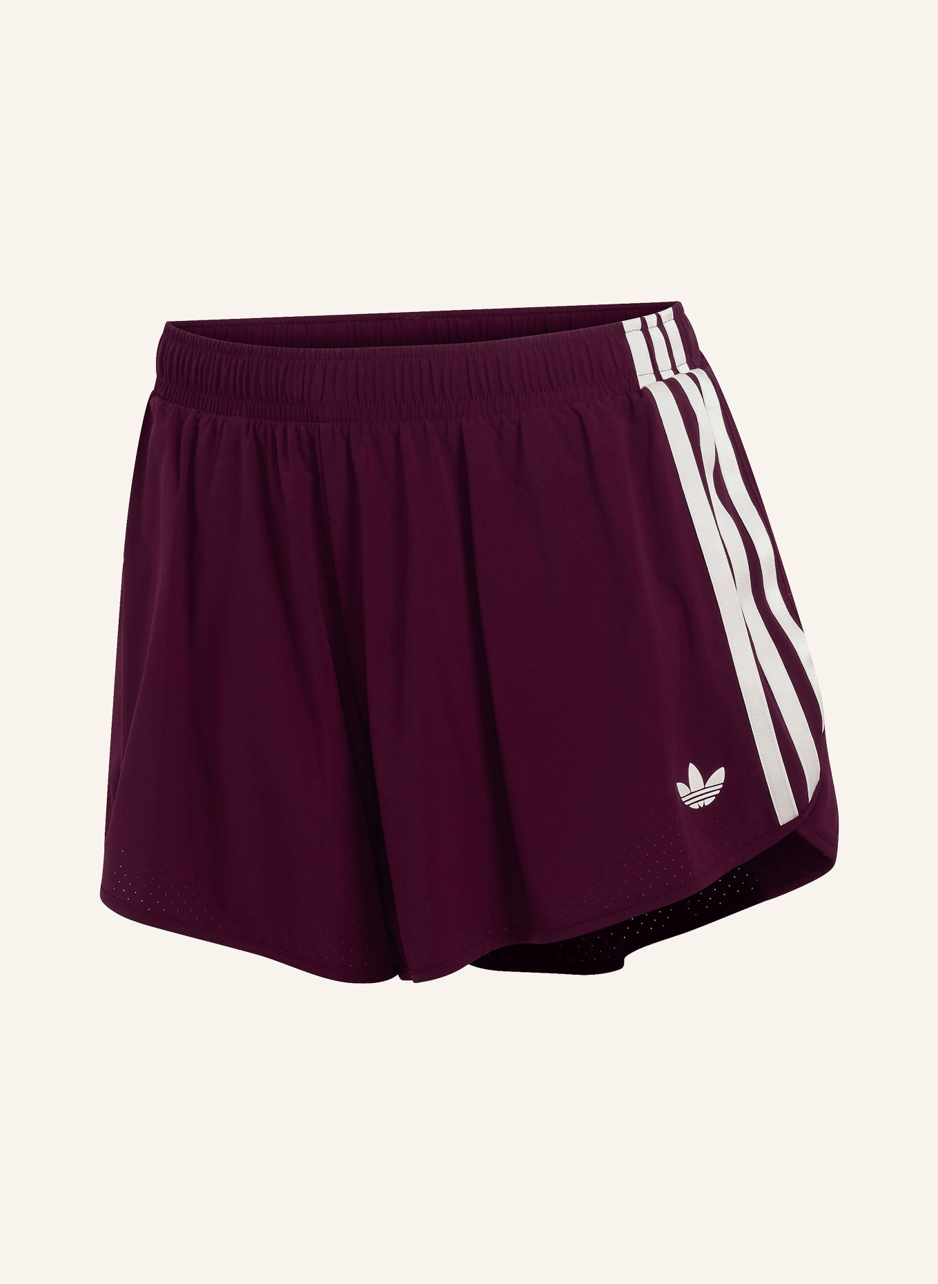 adidas Originals ADIDAS ORIGINALS SPORT 2-in-1 training shorts: DARK RED / CREAM