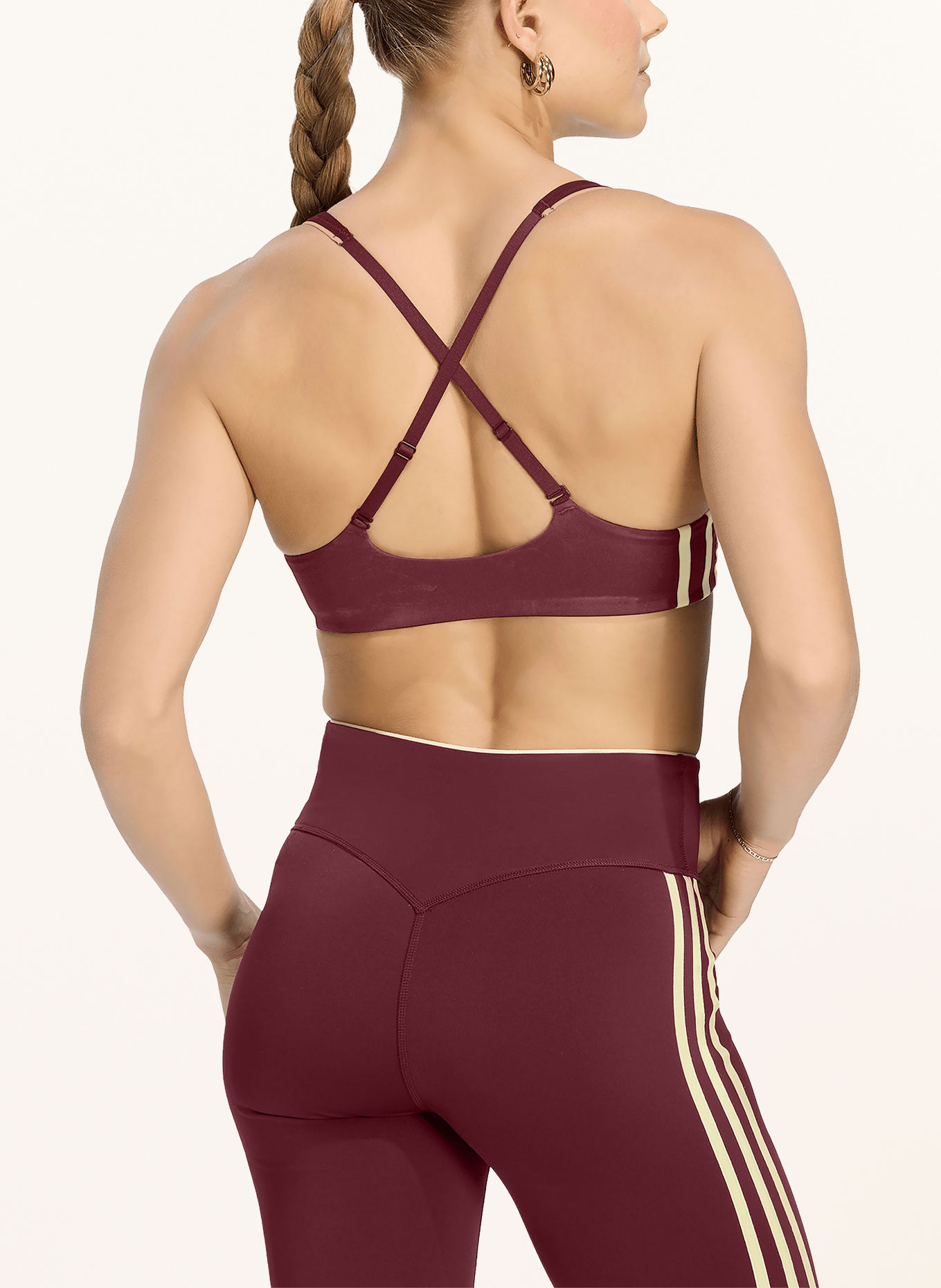 adidas Originals ADIDAS ORIGINALS SPORT Sports bra: DARK RED / CREAM