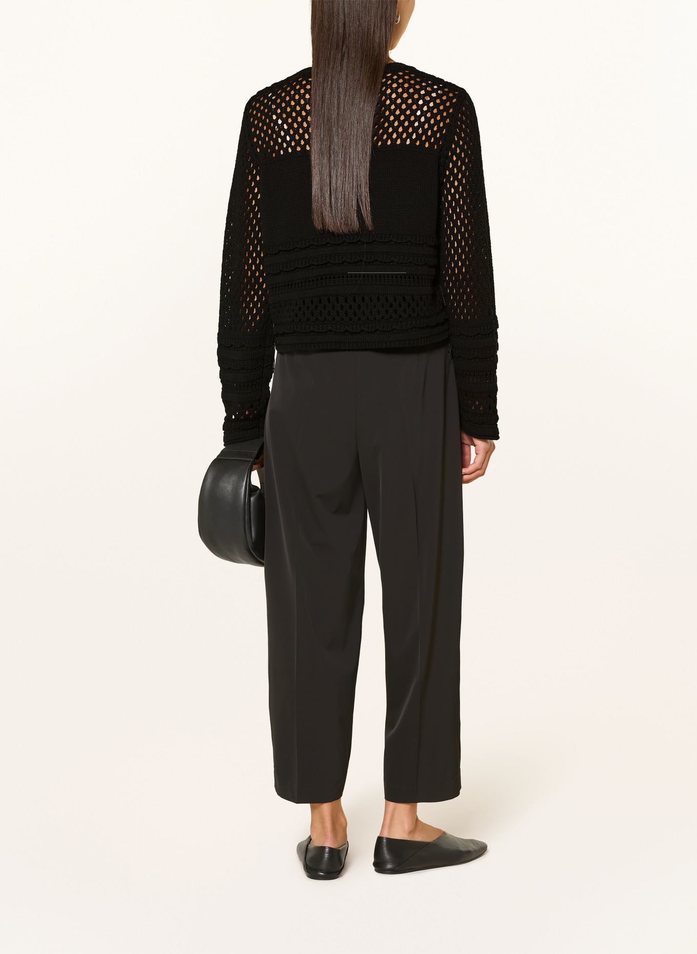 oui Sequin Sweater: BLACK