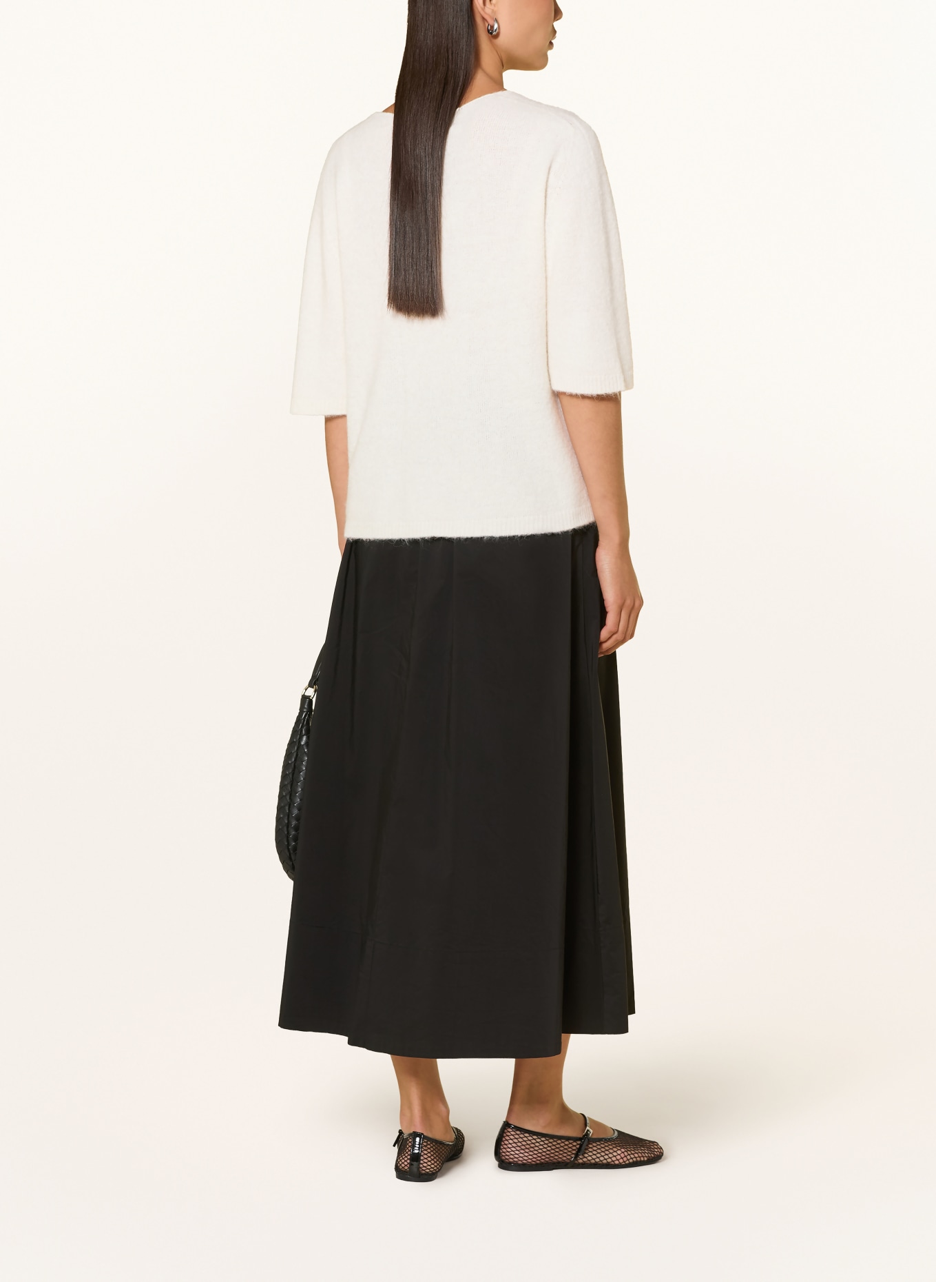 oui Sweater with 3/4-length sleeves: ECRU