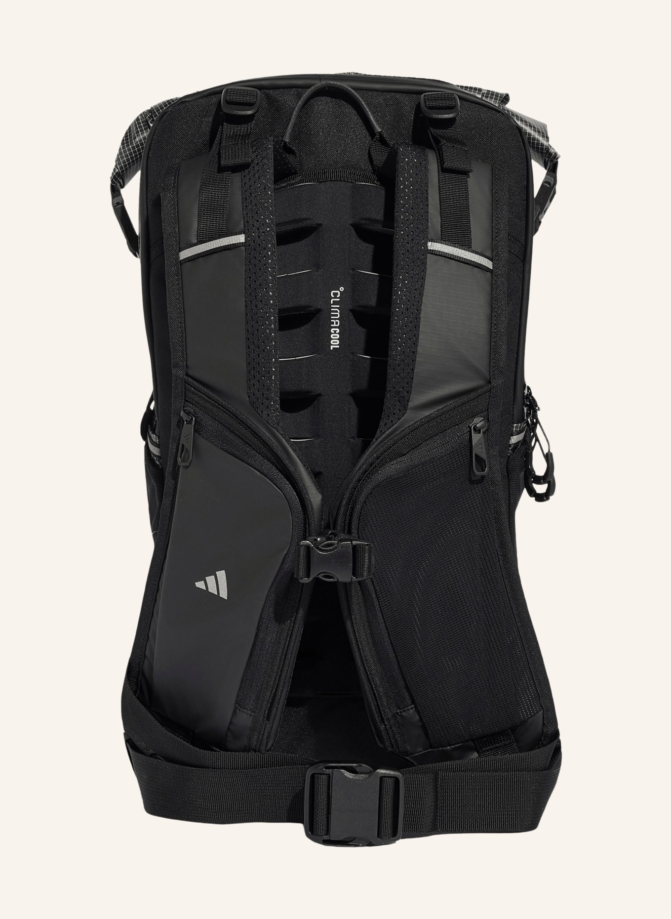 adidas ADAPTIVE PACKING SYSTEM 24-liter Backpack with laptop compartment: BLACK / WHITE