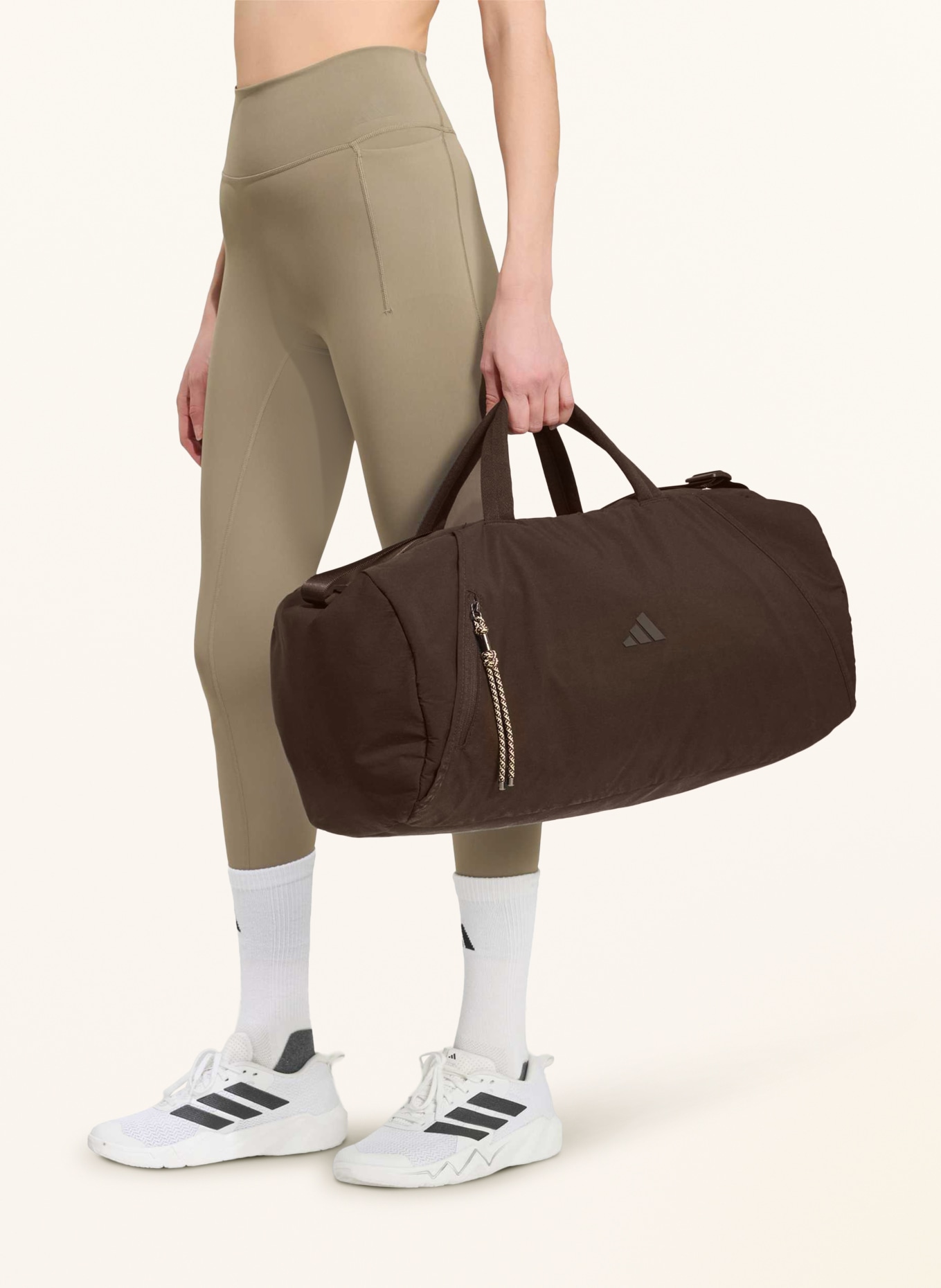 adidas MOTION DUFFEL MEDIUM Sports bag: DARK BROWN