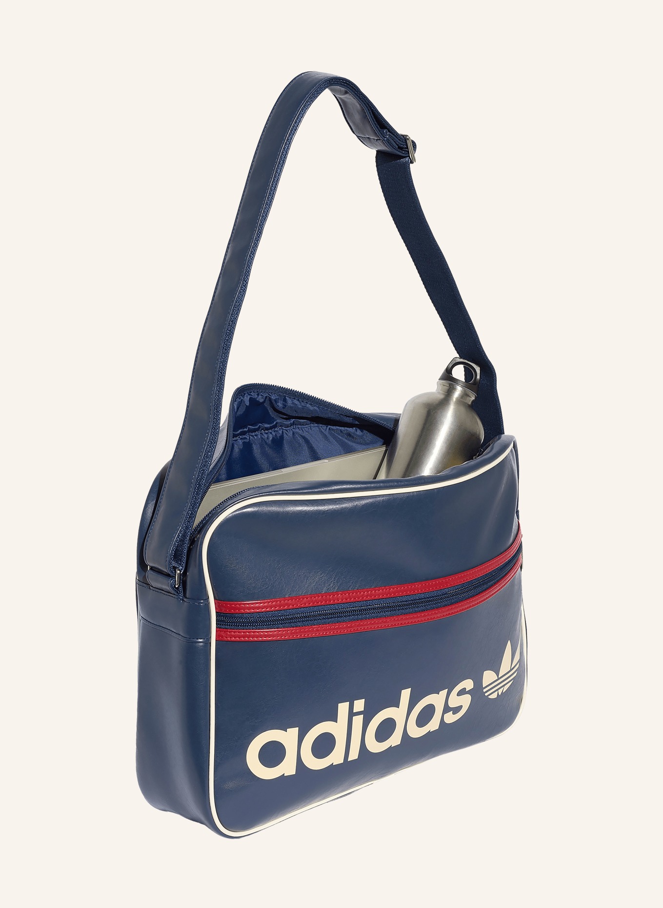 adidas Originals Umhängetasche AIRLINER OG: DUNKELBLAU / DUNKELROT / WEISS