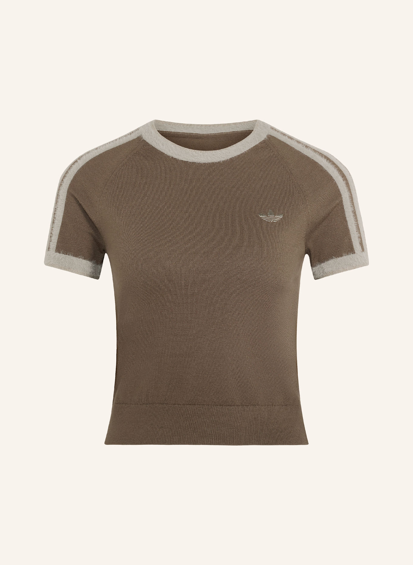 adidas Originals Krátké tričko: HNĚDÁ / ŠEDÁ