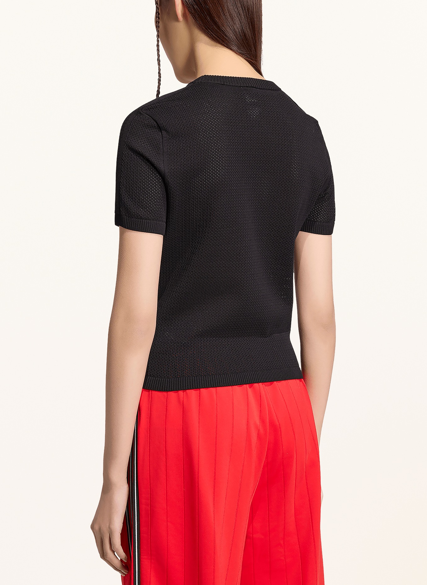 adidas Originals T-shirt MESH CALI en maille: NOIR / BLANC