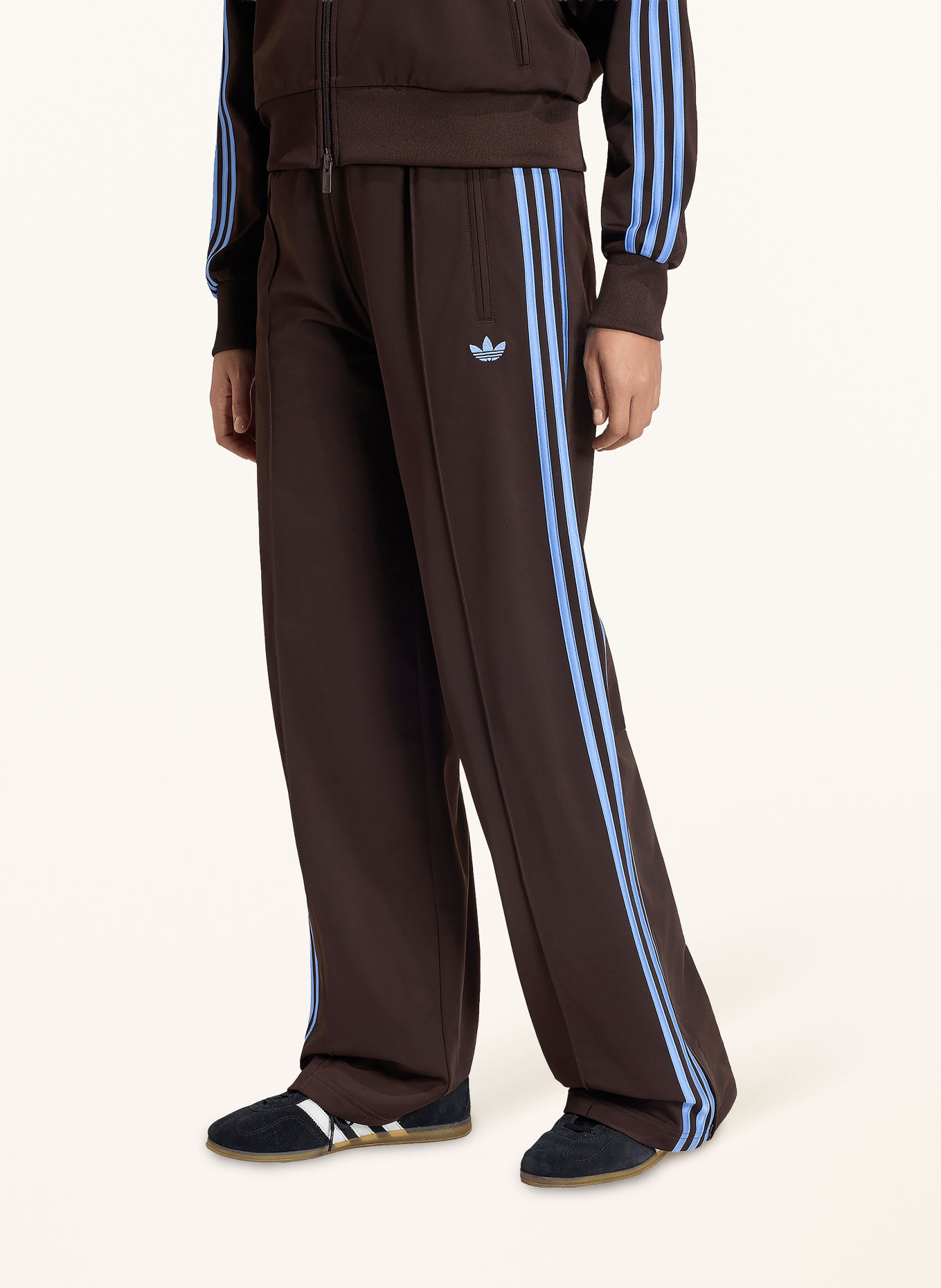adidas Originals Pantaloni de trening FIREBIRD: MARO ÎNCHIS / ALBASTRU
