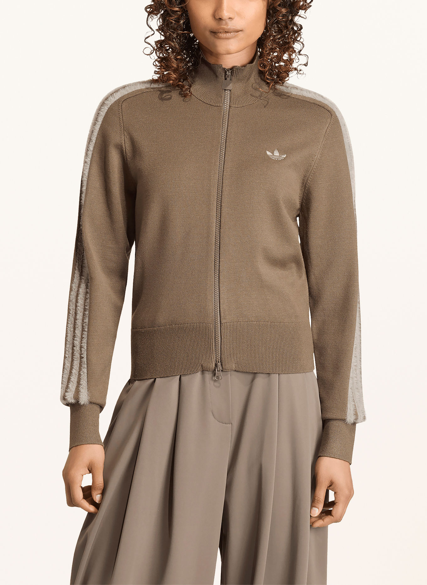 adidas Originals Strickjacke FIREBIRD: BRAUN / KHAKI