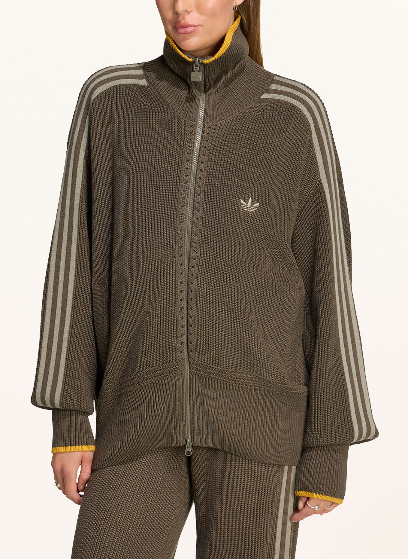 adidas Originals Vest FIREBIRD: BRUIN / GRIJS / DONKERGEEL