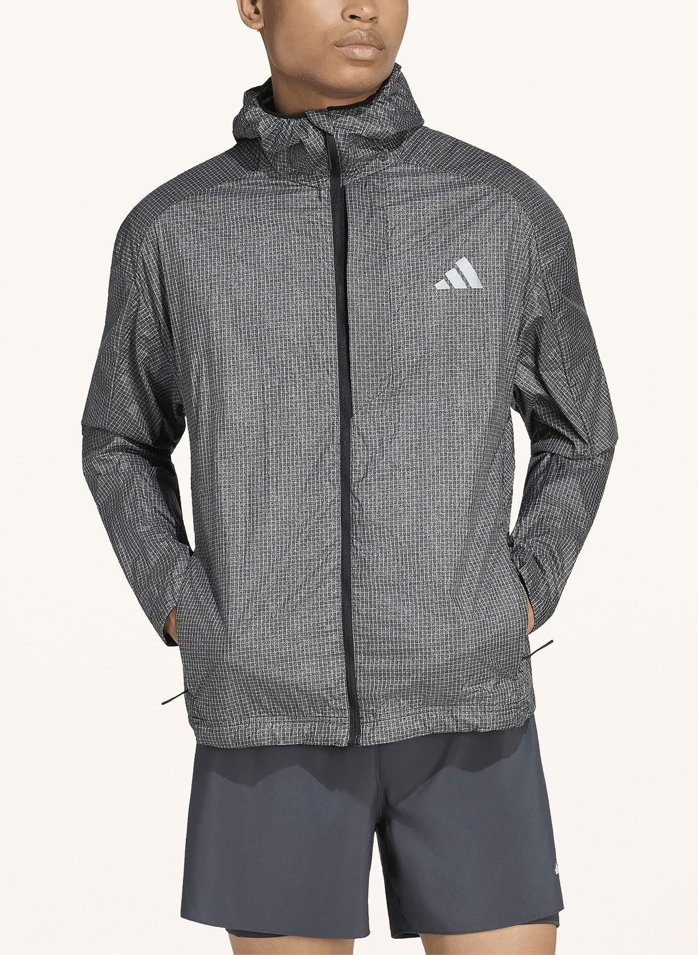 adidas Laufjacke ADI365: SCHWARZ / SILBER