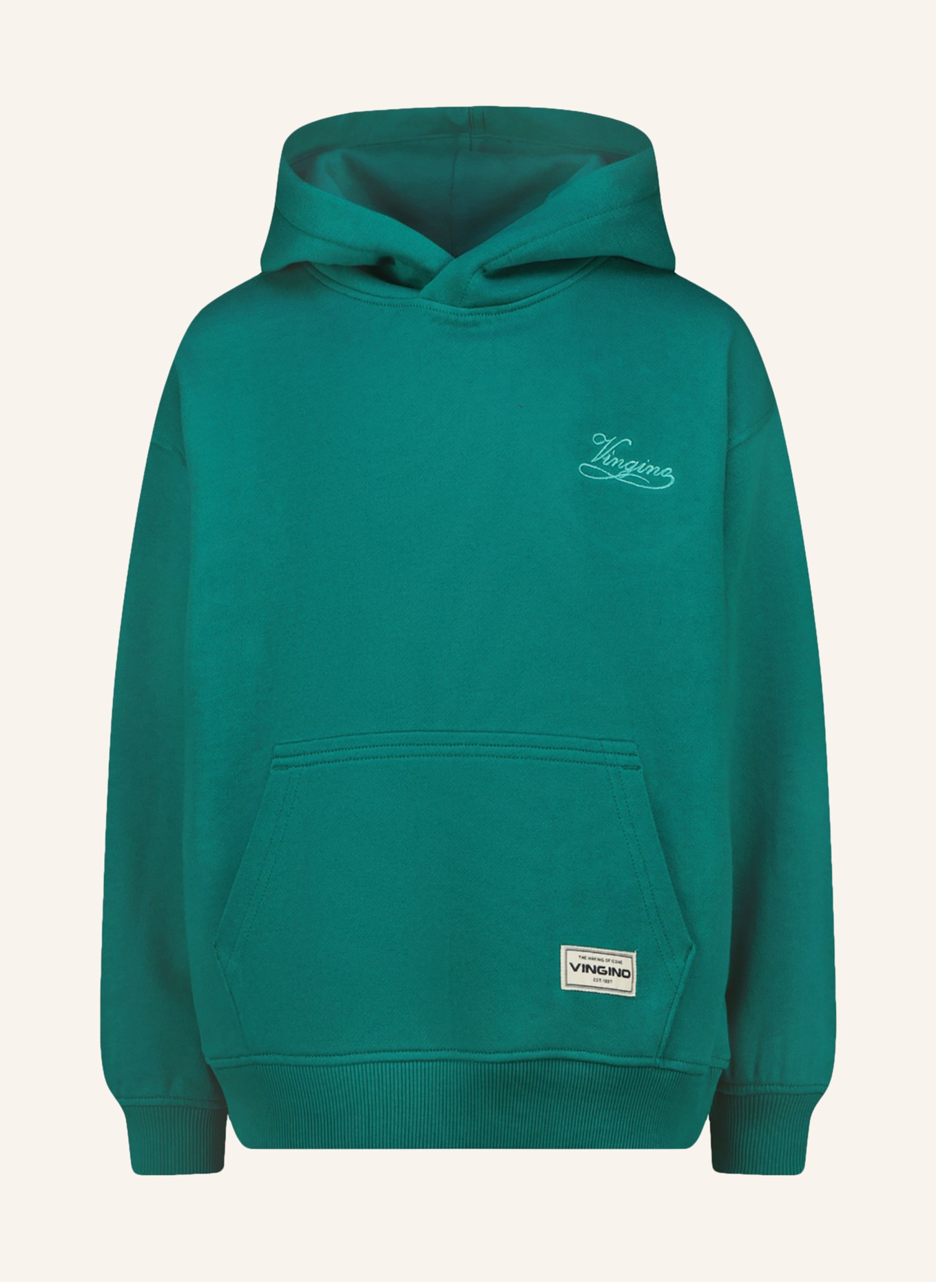 VINGINO Hoodie NINO: MÖRKGRÖN / MINT