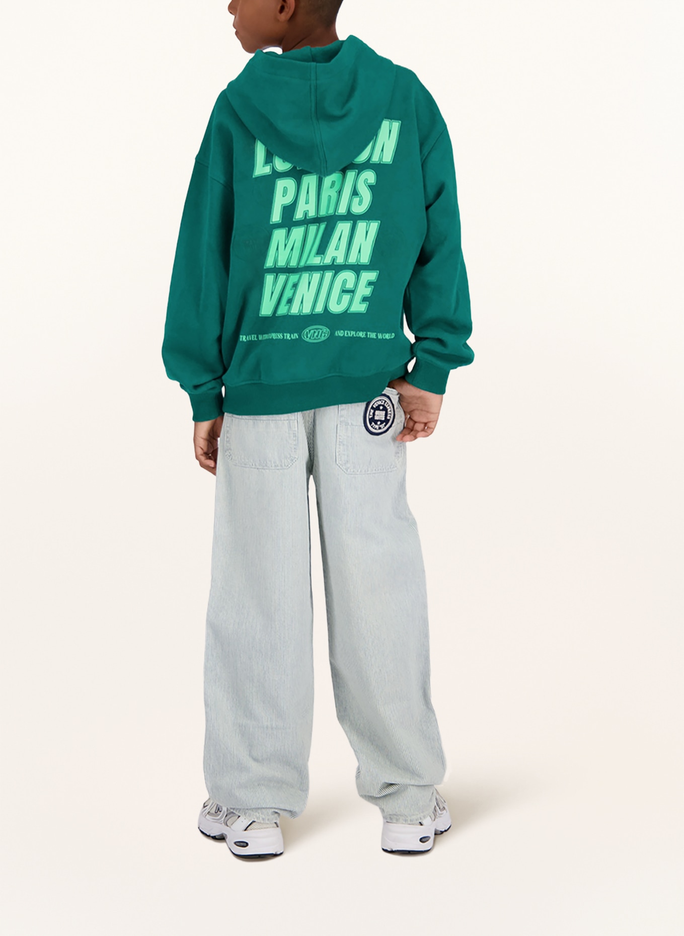 VINGINO Hoodie NINO: MÖRKGRÖN / MINT