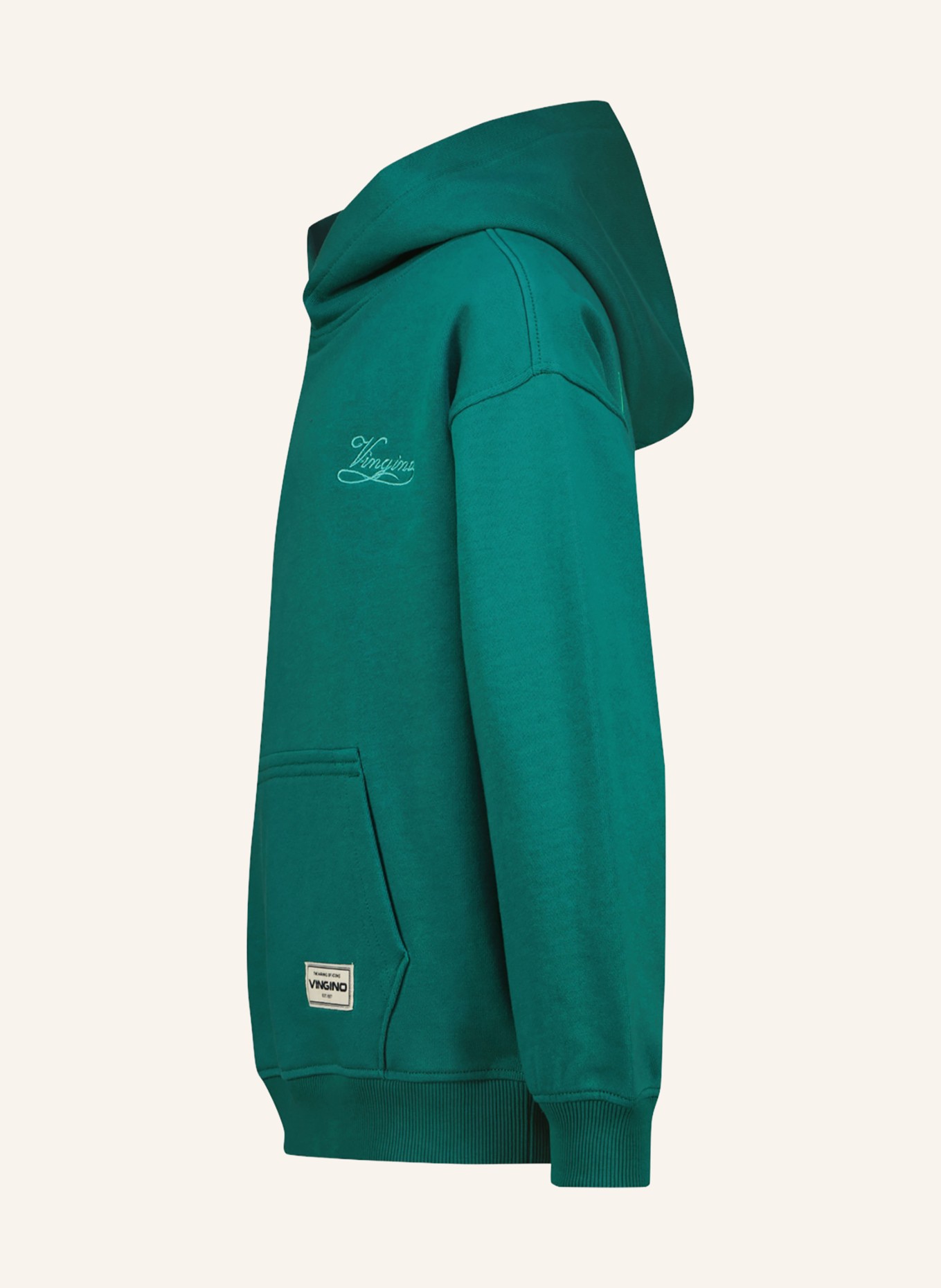 VINGINO Hoodie NINO: MÖRKGRÖN / MINT