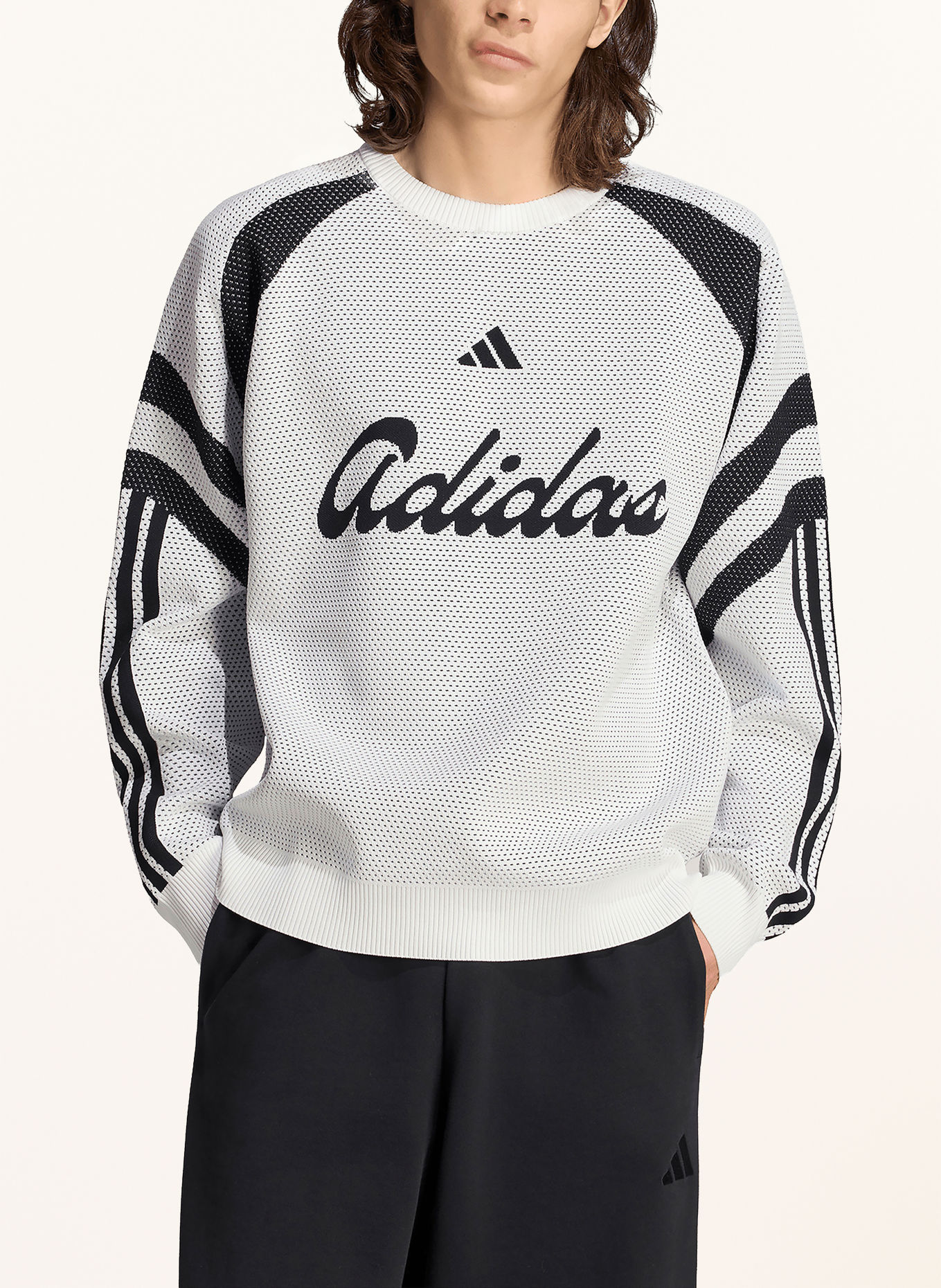 adidas TIRO Sweatshirt: WHITE / BLACK