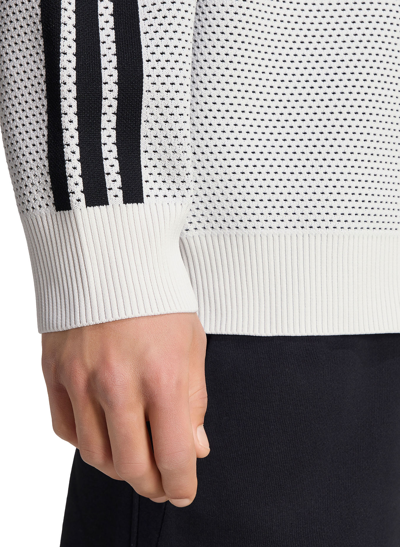 adidas TIRO Sweatshirt: WHITE / BLACK