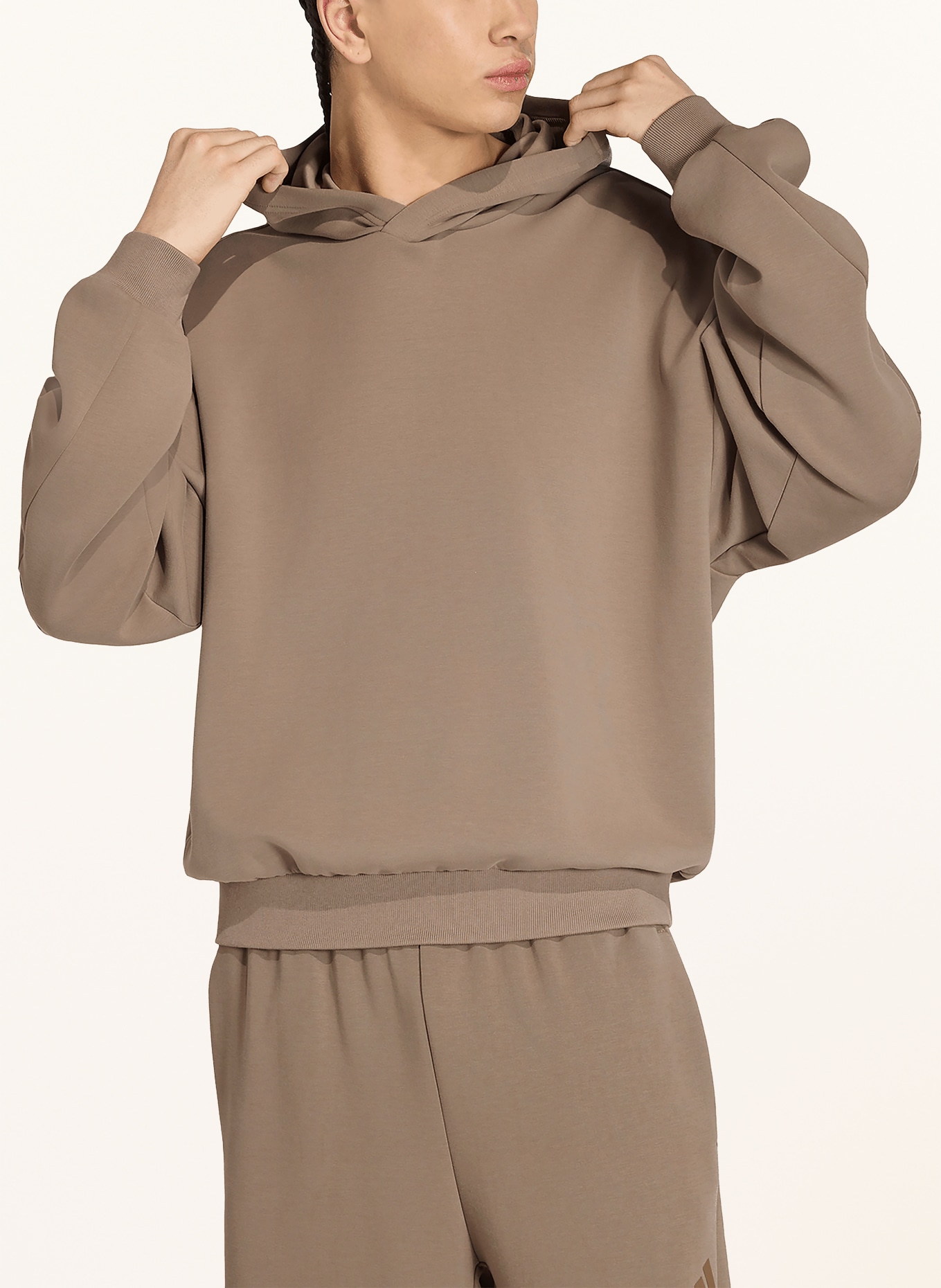 adidas Sweat à capuche SOFT LUX: KAKI